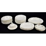 A collection of 19th century dolls house creamware, comprising fourteen bowls, pair of pierced