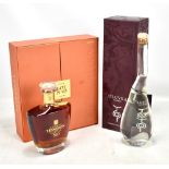 COGNAC TESSERON; a single bottle of 'Lot No 65 Émotion XO' cognac (70cl) and single bottle of Uluvka