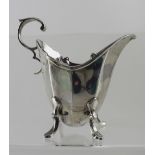 A George V hallmarked silver creamer, Sheffield 1919, approx 3.5ozt.