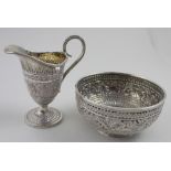 A Victorian hallmarked silver bowl,