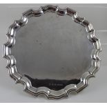 A George V hallmarked silver salver,