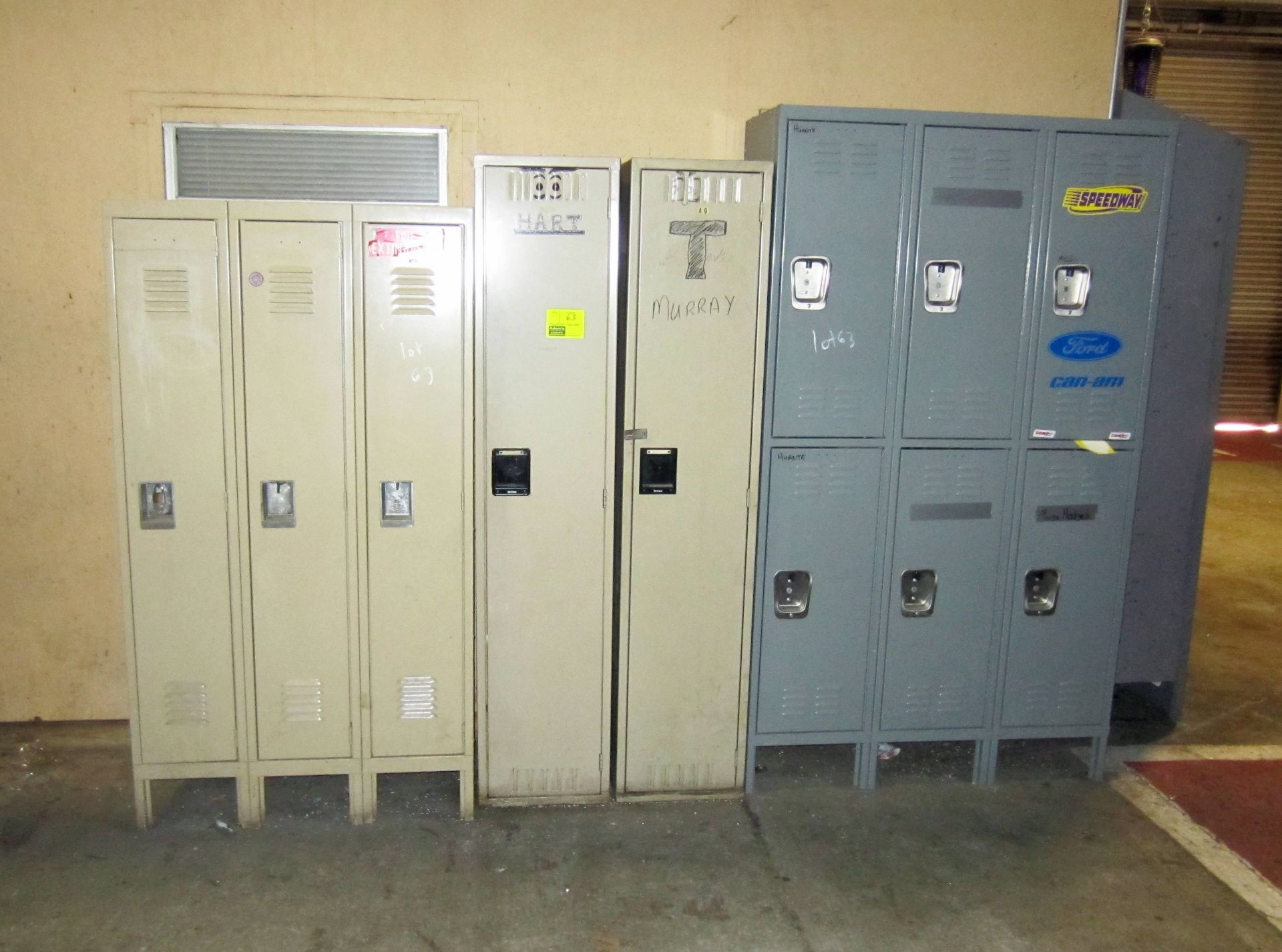 3 SETS OF LOCKERS