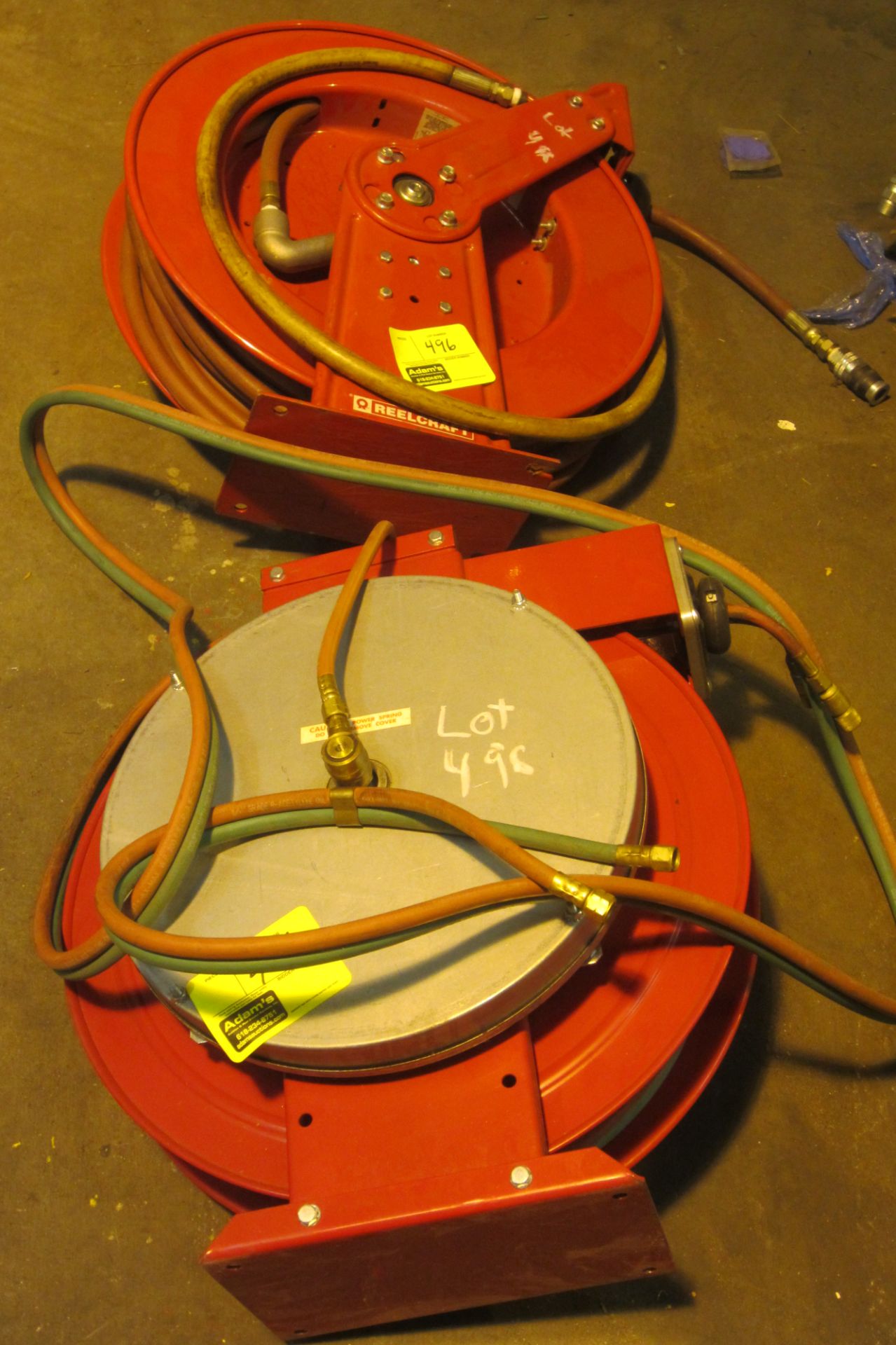 AIR HOSE REELS, CUTTING TORCH HOSE REEL