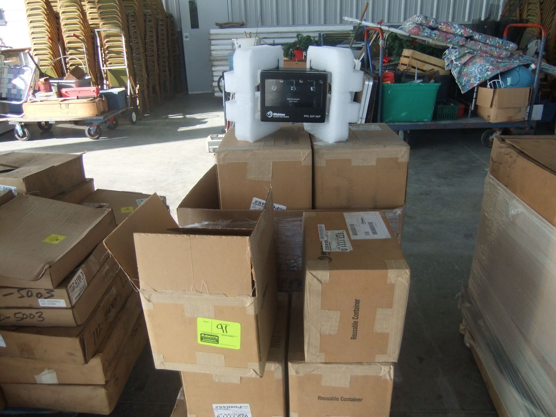 Pallet of Wabtec PTC Electric Cut-Out Switches - 073-1111