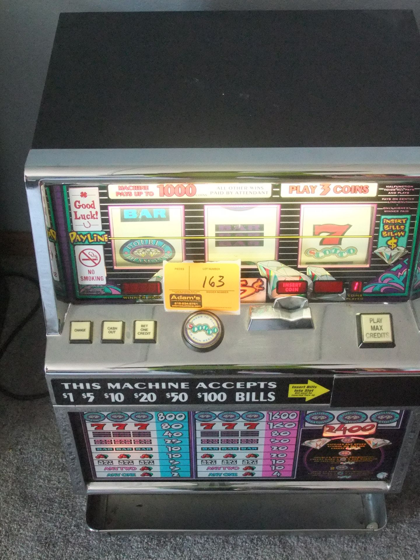 American Slot Machine from a Casino - WORKING - INTERNATIONAL GAME TECHNOLOGY/MODEL 9640030R