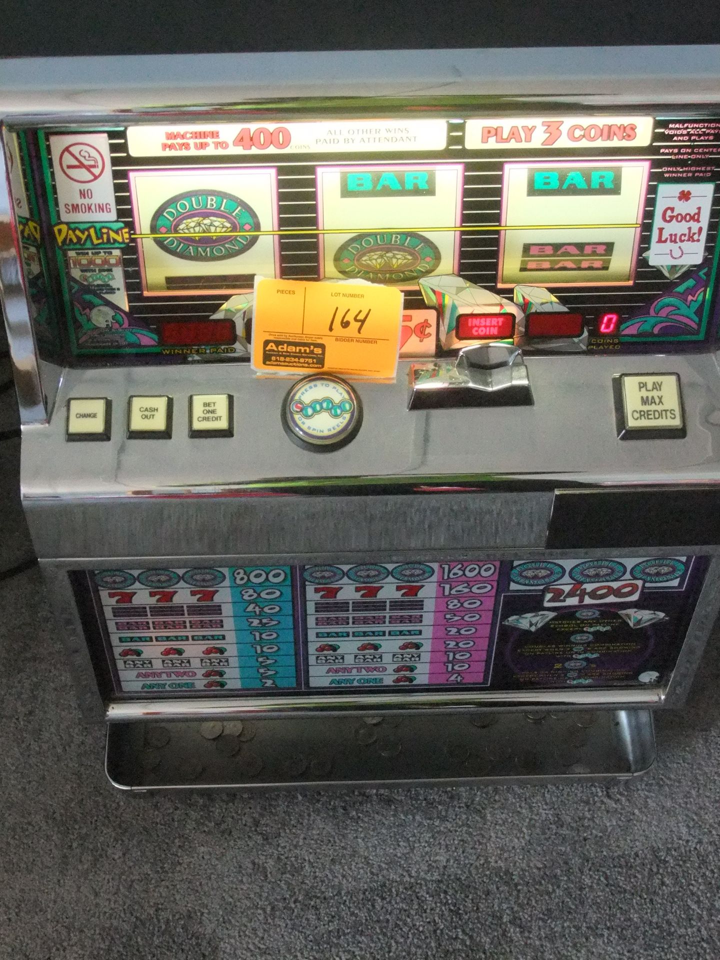 American Slot Machine from a Casino - WORKING - INTERNATIONAL GAME TECHNOLOGY/MODEL 9640030R