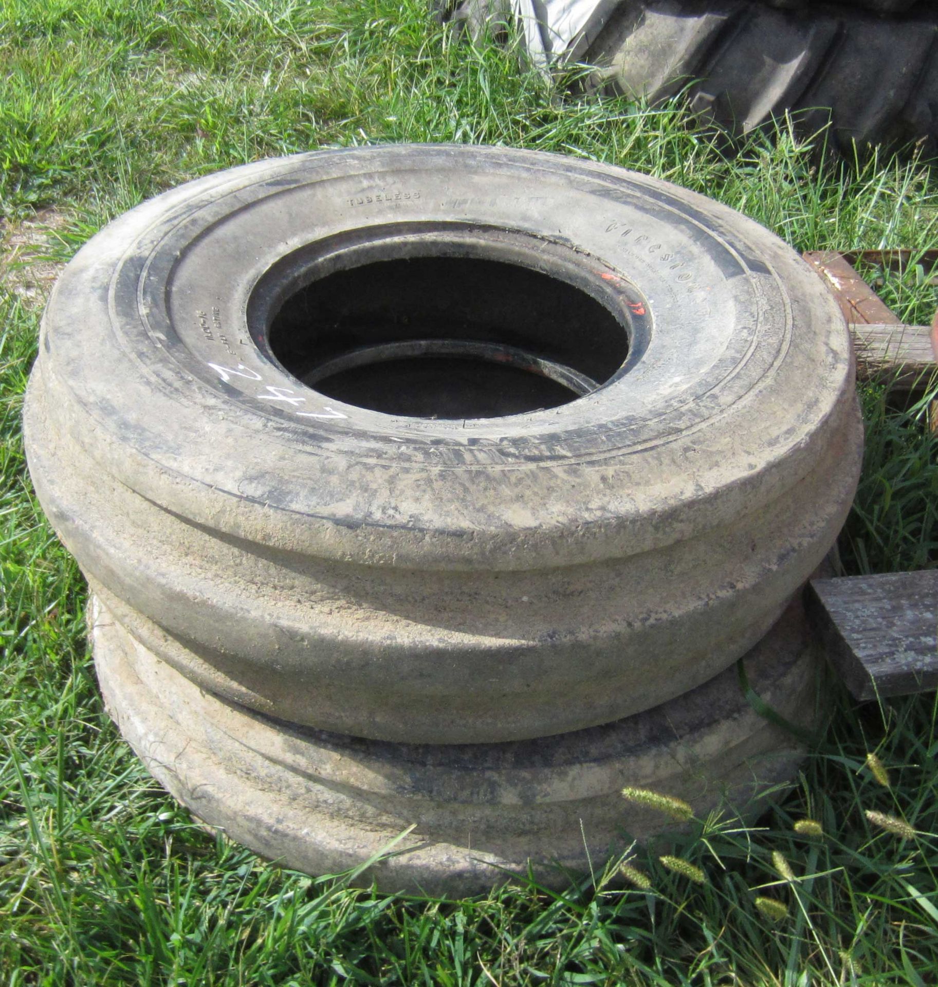 (2) FRONT TRACTOR TIRES 11-16