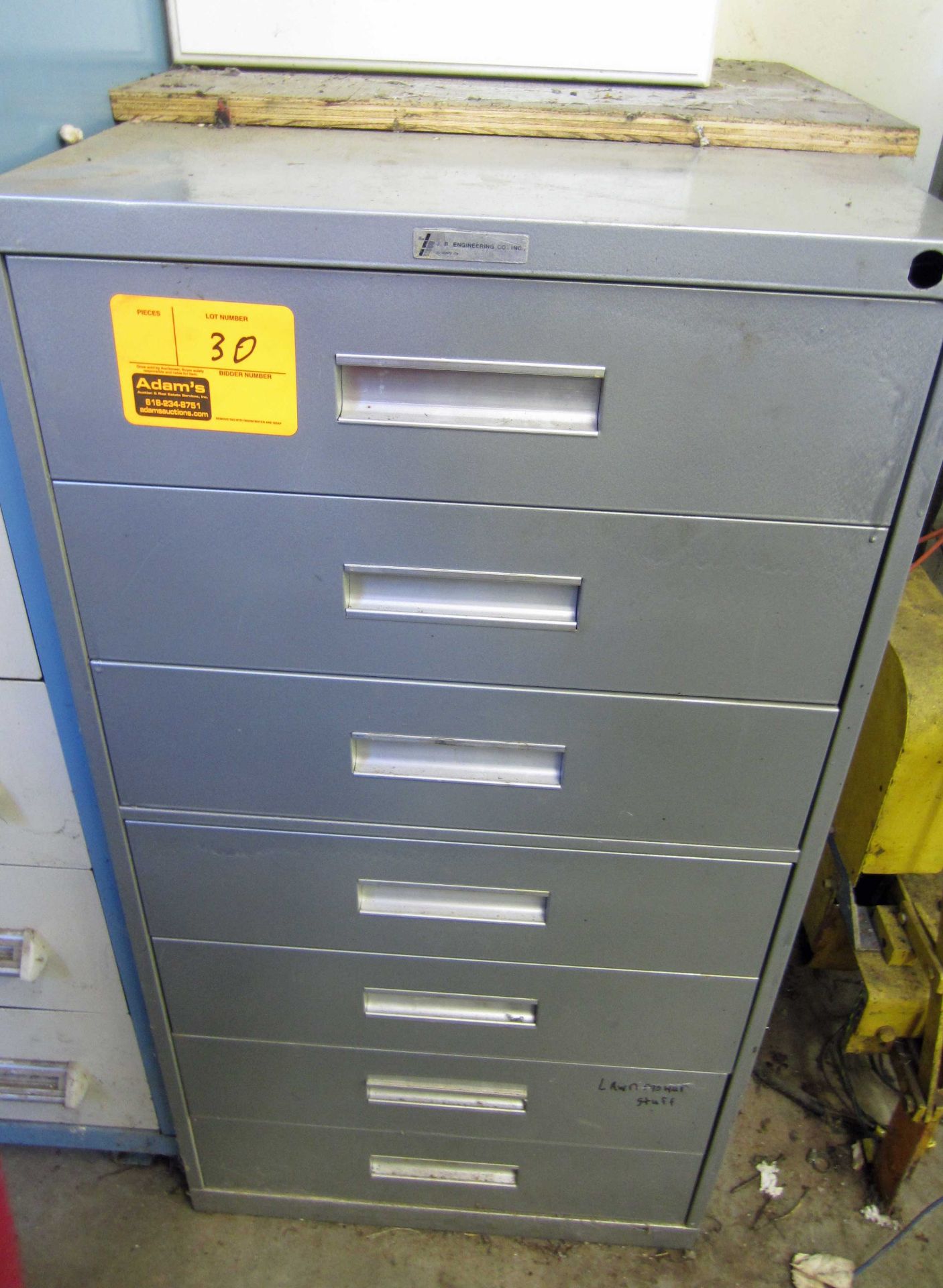 7 DRAWER CABINET & CONTENTS