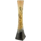 Vase "Le berger"Frankreich, Anfang 20. Jh. Signiert "Legras". Glas mit geäztem Dekor.