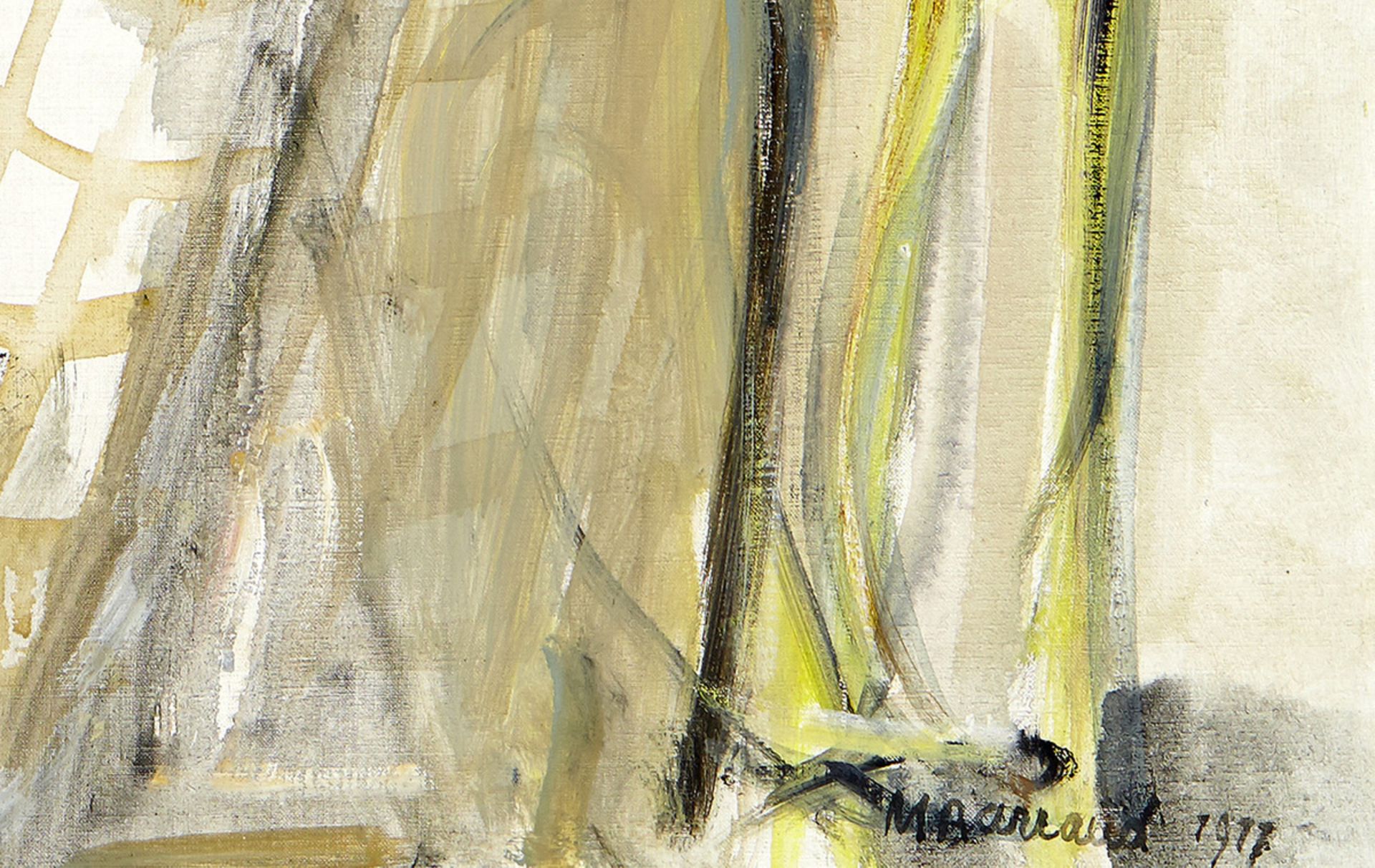 Barraud Maurice1889 - 1954 Genf"Femme au Joli Chapeau". Oel auf Leinwand. Unten rechts signiert. - Bild 2 aus 3