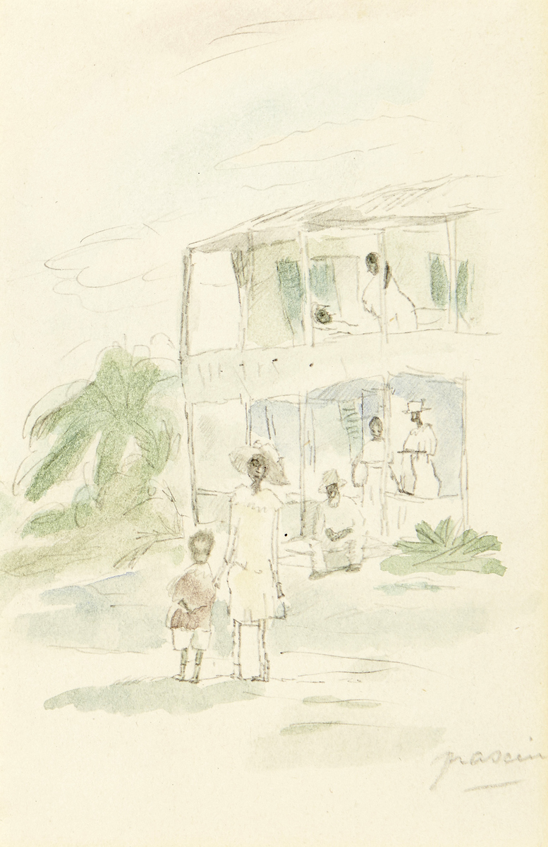 Pascin Jules1885 Widin - 1930 Paris"Charleston". Bleistift und Aquarell auf Papier. Unten rechts