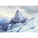 Reschreiter Rudolf1868 - 1939 München"Matterhorn". Gouache auf Papier. Unten rechts signiert.