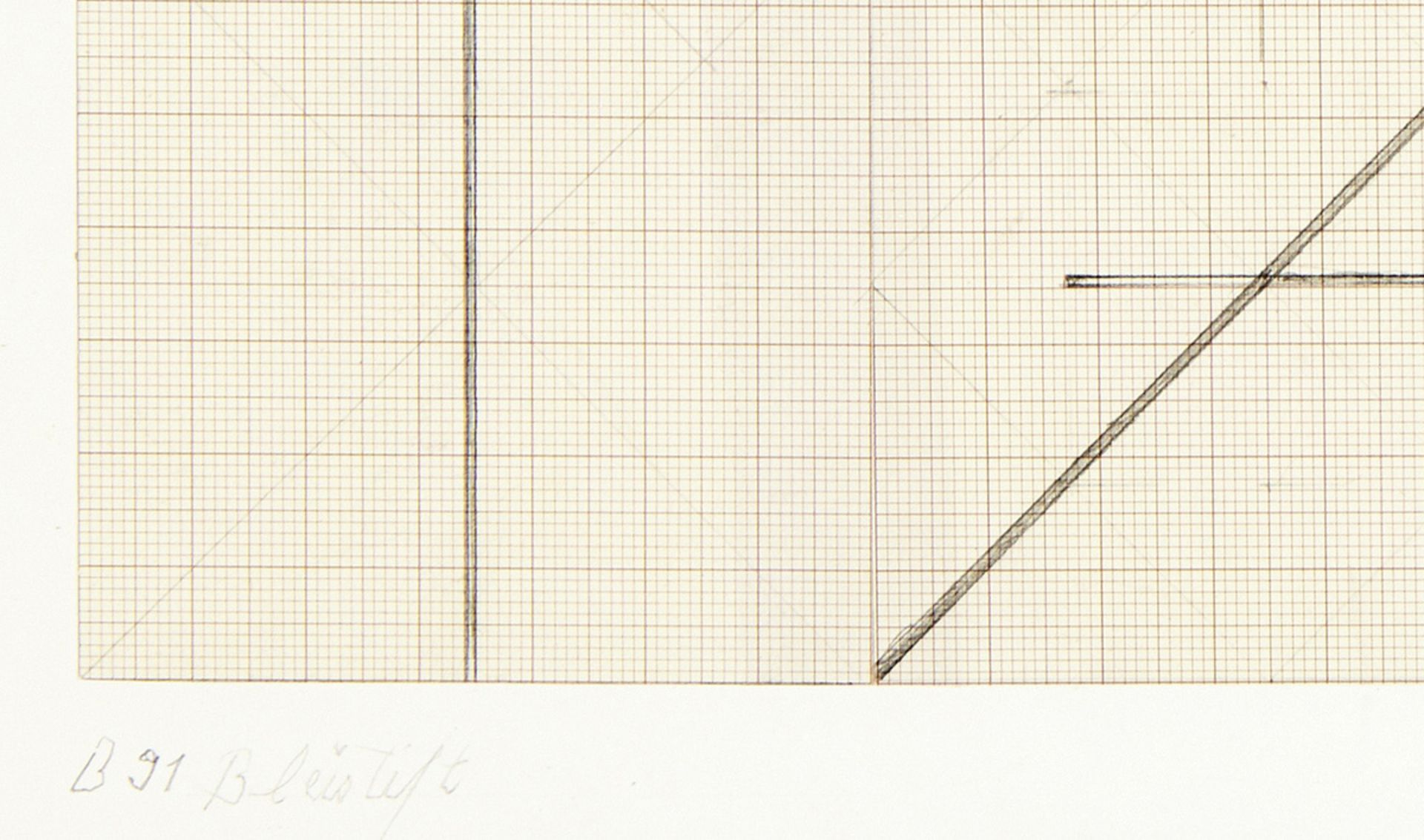 Gisler Heinrich1918 Basel - 2011 Oftringen"Studie zu Komposition B91". Bleistift auf - Bild 3 aus 3