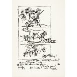 Le Corbusier1887 La Chaux-de-Fonds - 1965 Roque Brune"Don Quijote". Lithografie auf Papier. Im Stein