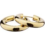 Gold-KreolenGelbgold 750. Kreolen-Gesamt-D 30 mm. Gold-D 5 mm. 17.7 g.- - -20.00 % buyer's premium