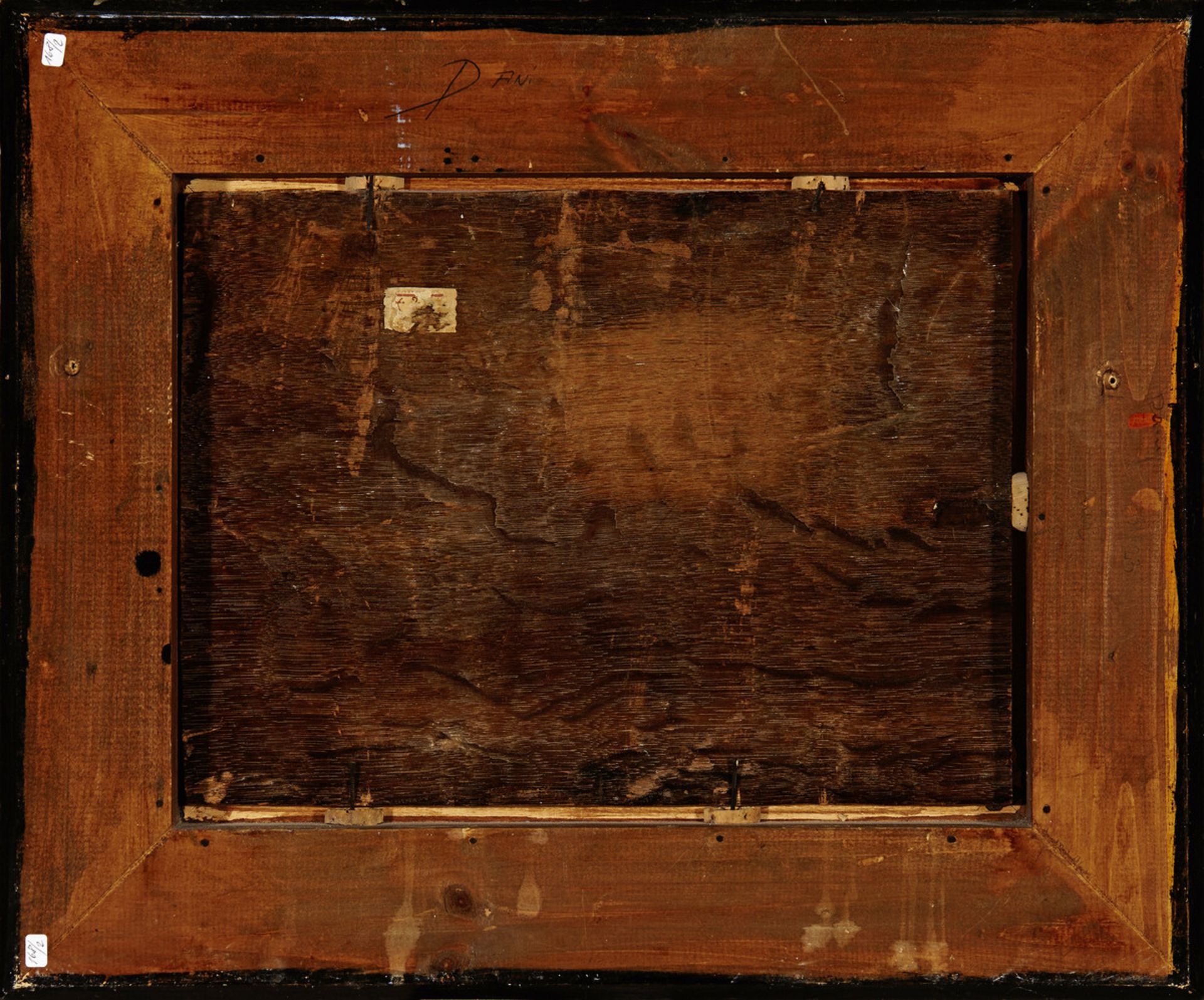 Anonym 18. Jh."Pastorale". Oel auf Holz. Gerahmt. Bildmasse 23 cm × 31.5 cm Provenienz: Privatbesitz - Bild 2 aus 2