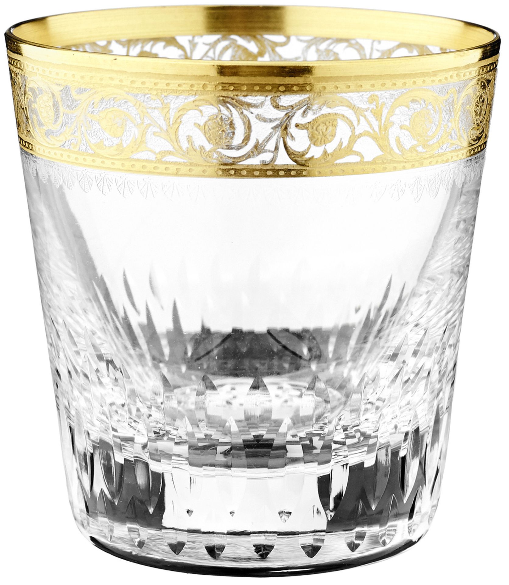 6 Whisky-Tumbler "Thistle"St. Louis. Modell "Thistle". Farbloses Kristallglas mit Zierschliff. - Bild 2 aus 3