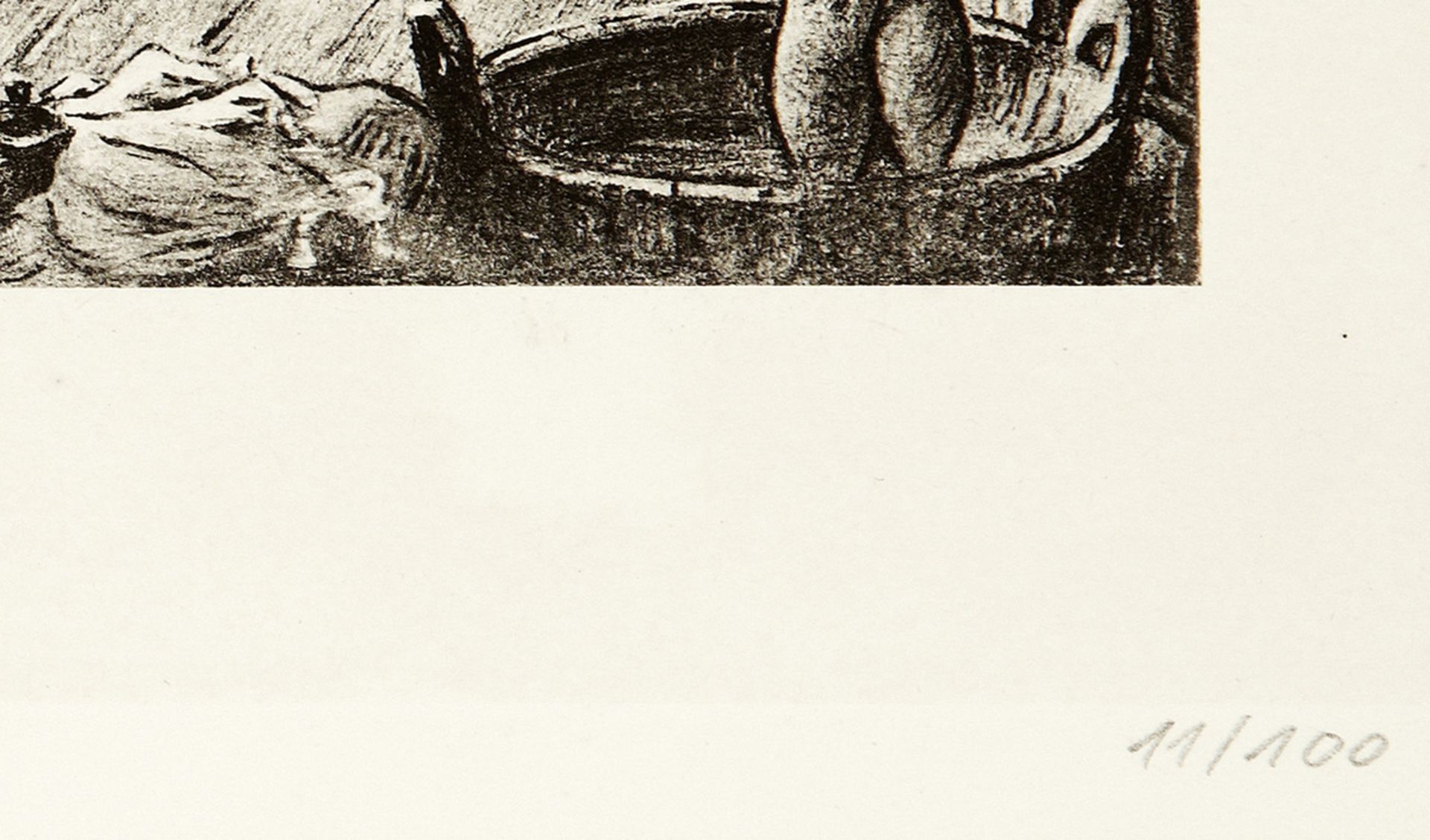 Zille Heinrich1858 - 1929 Berlin"Der Frühlingsmaler" - "Der späte Schlafbursche". Zwei Radierungen - Bild 4 aus 6