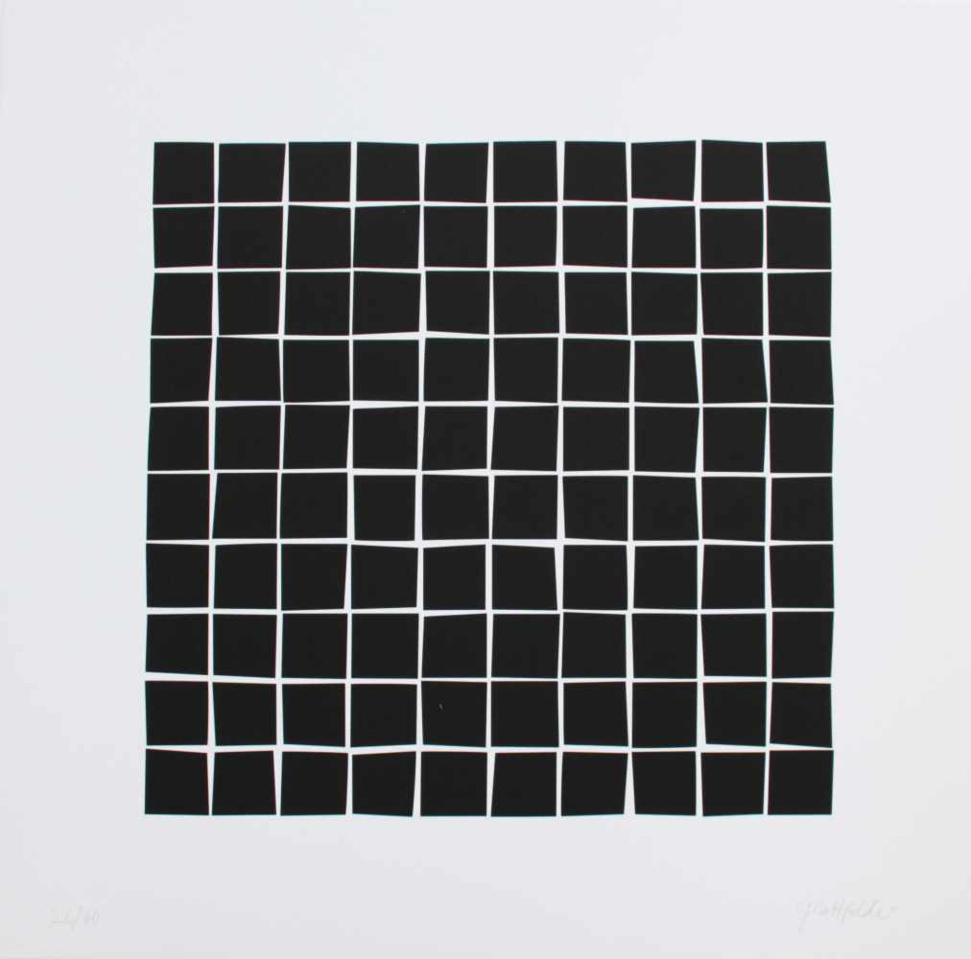 Glattfelder Hans Jörg geb. 1939Ohne Titel2015Siebdruck, aus: "Homage to the black square", Ed. 26/