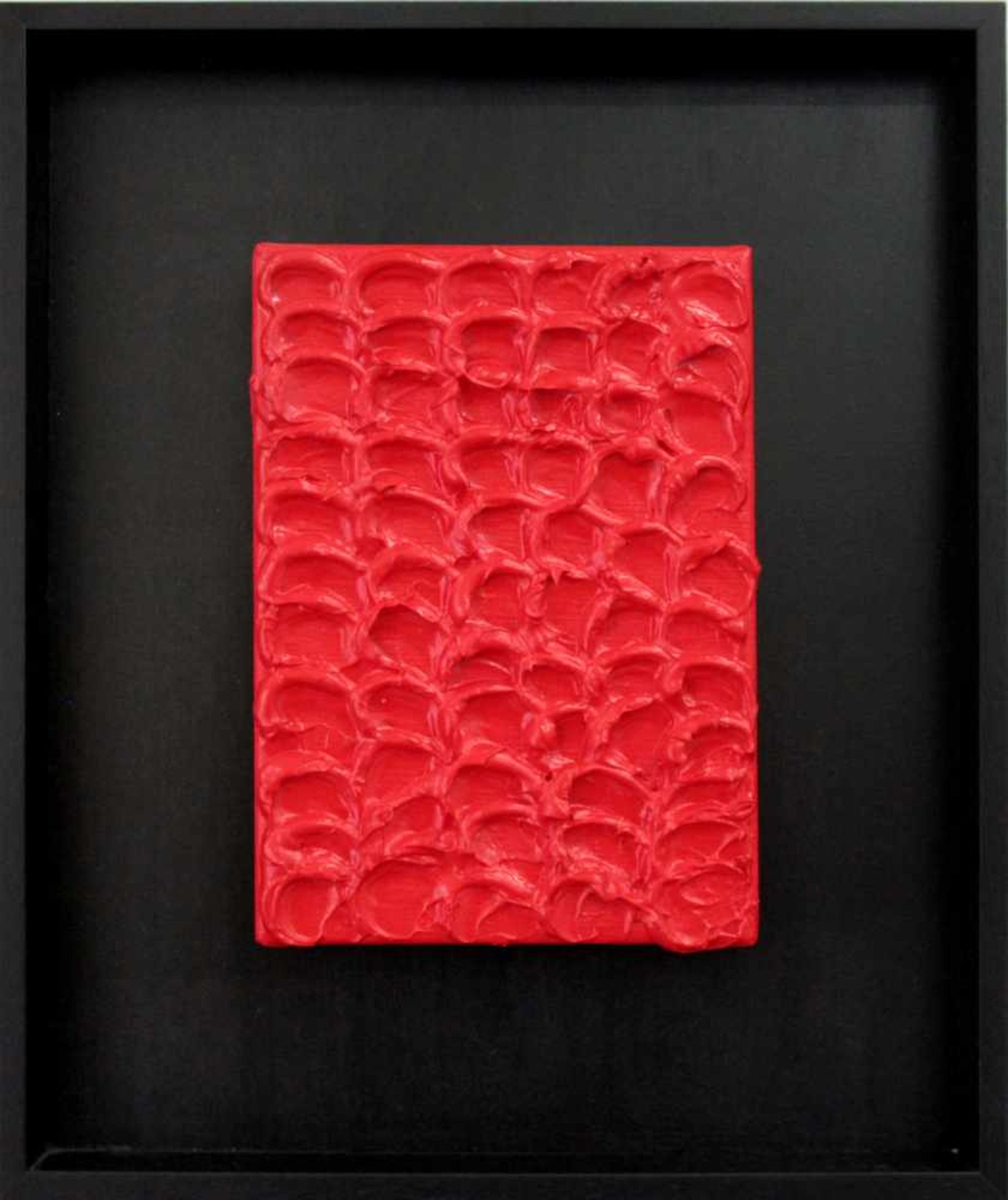 Aubertin Bernard1934-2015Monochrome Rouge2012Acryl auf Leinwand18 x 13 cm
