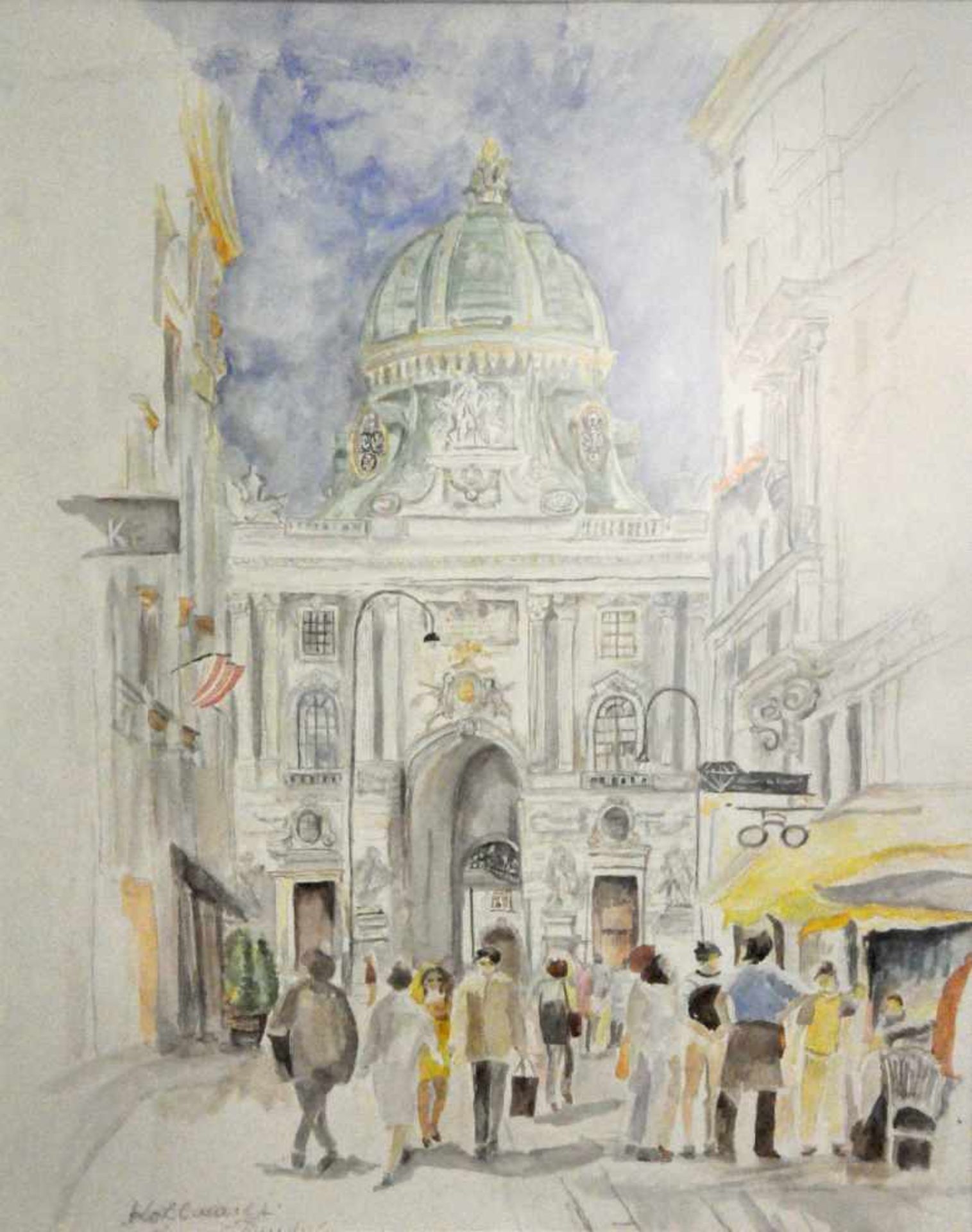 Kasimir Hildegardgeb 1928Kohlmarkt2000Aquarell auf Papier44 x 34 cm