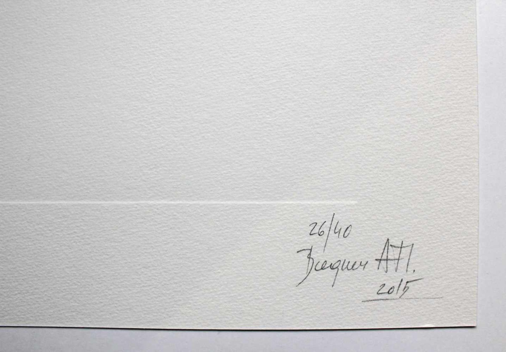 Bogner Anna Mariageb. 1984Ohne Titel2015Siebdruck, aus: "Homage to the black square", Ed. 26/4050 - Image 2 of 2