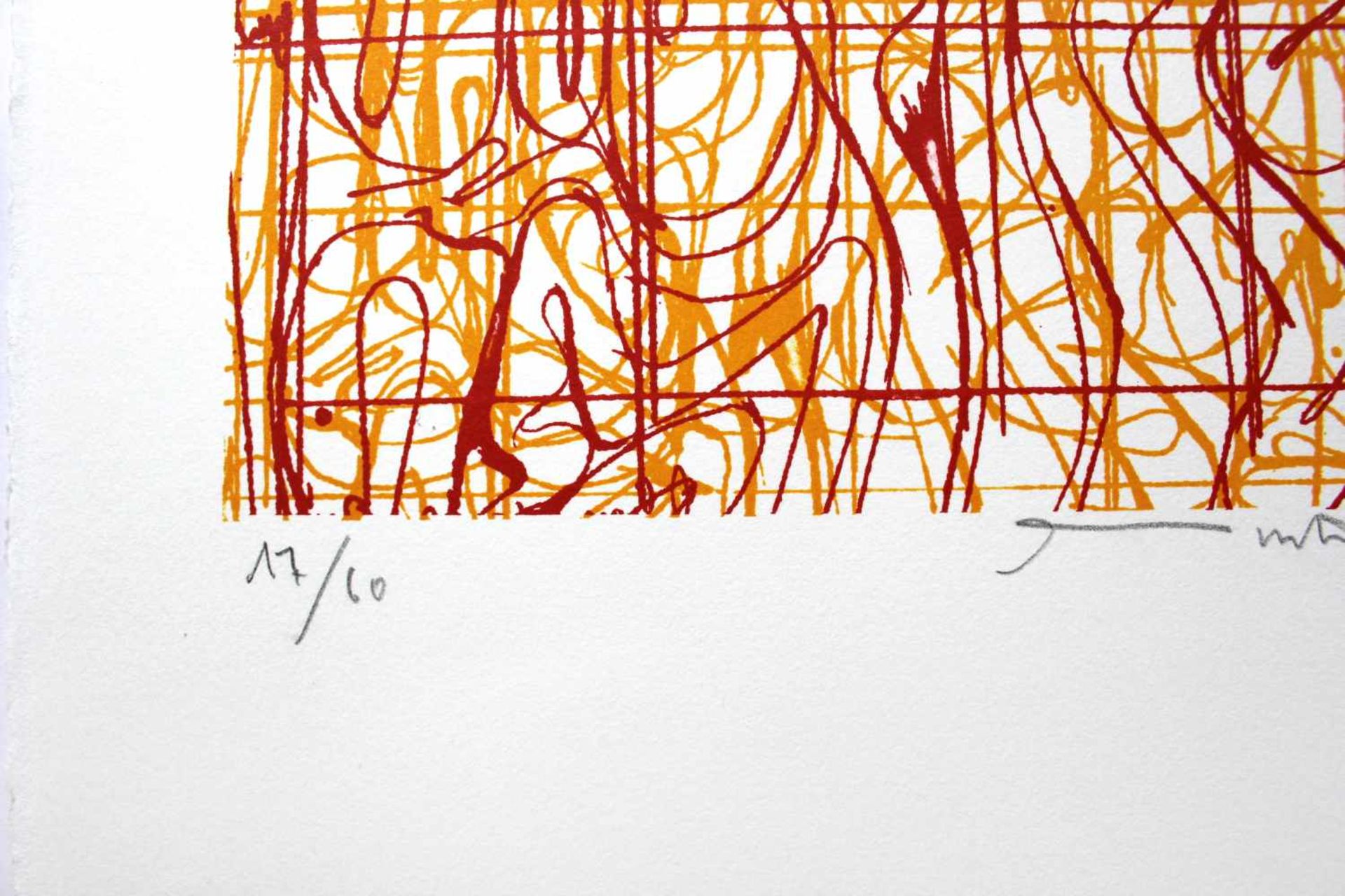 Nitsch Hermanngeb. 1938Ohne Titel2009Farblithographie, handsigniert, Ed. 17/6045 x 30 cm - Bild 3 aus 3