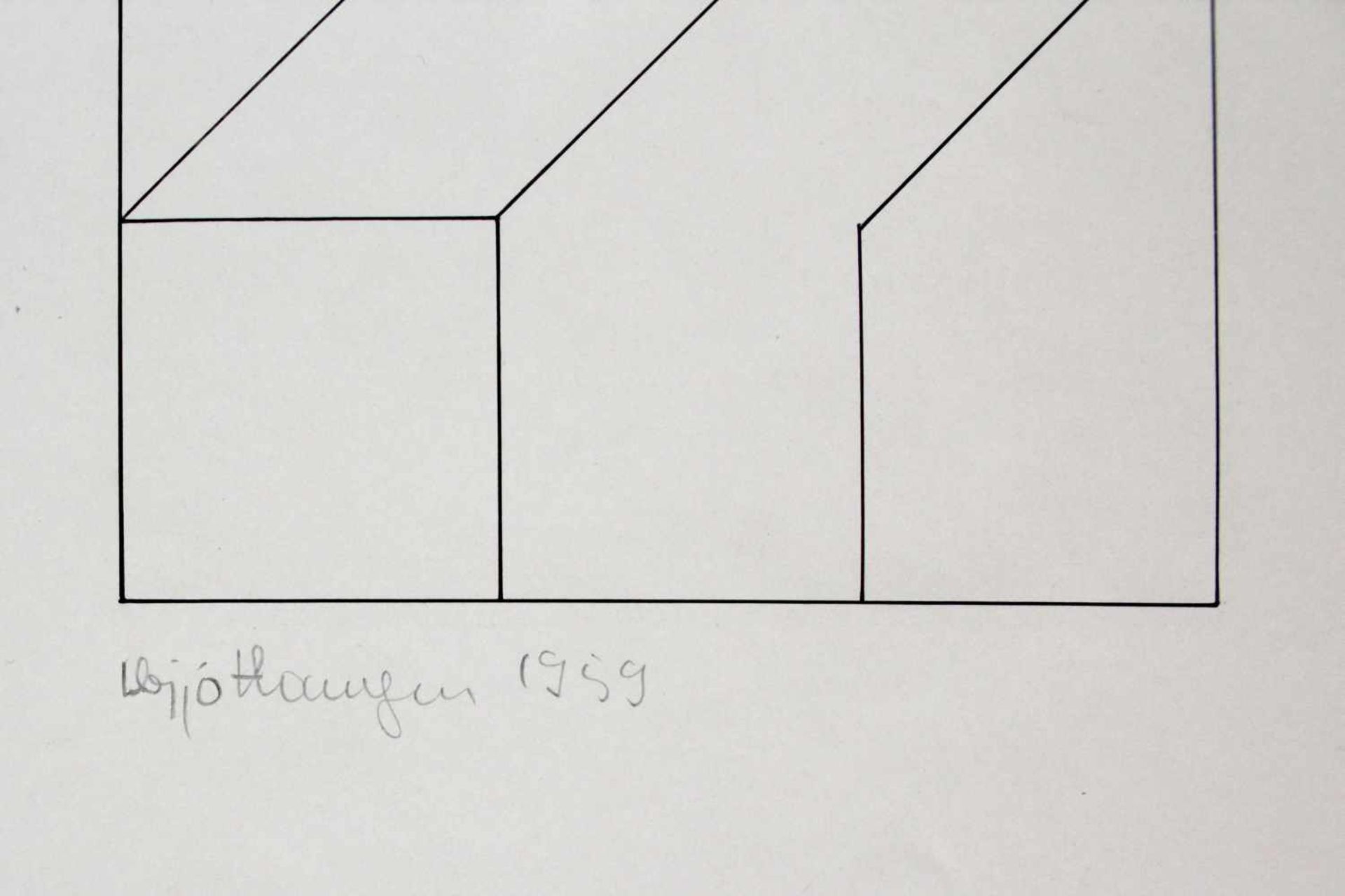 Hangen Haijogeb. 1927Ohne Titel1959Tusche auf Papier, 3 Blätter, handsigniert und datiert23 x 20 cm - Image 5 of 5