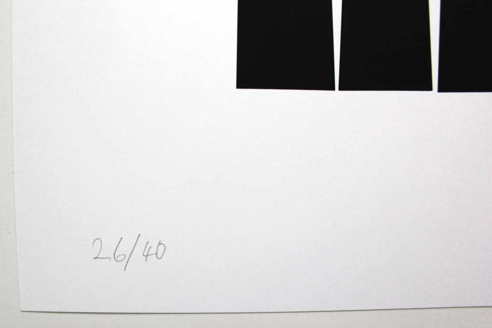 Glattfelder Hans Jörg geb. 1939Ohne Titel2015Siebdruck, aus: "Homage to the black square", Ed. 26/ - Bild 3 aus 3