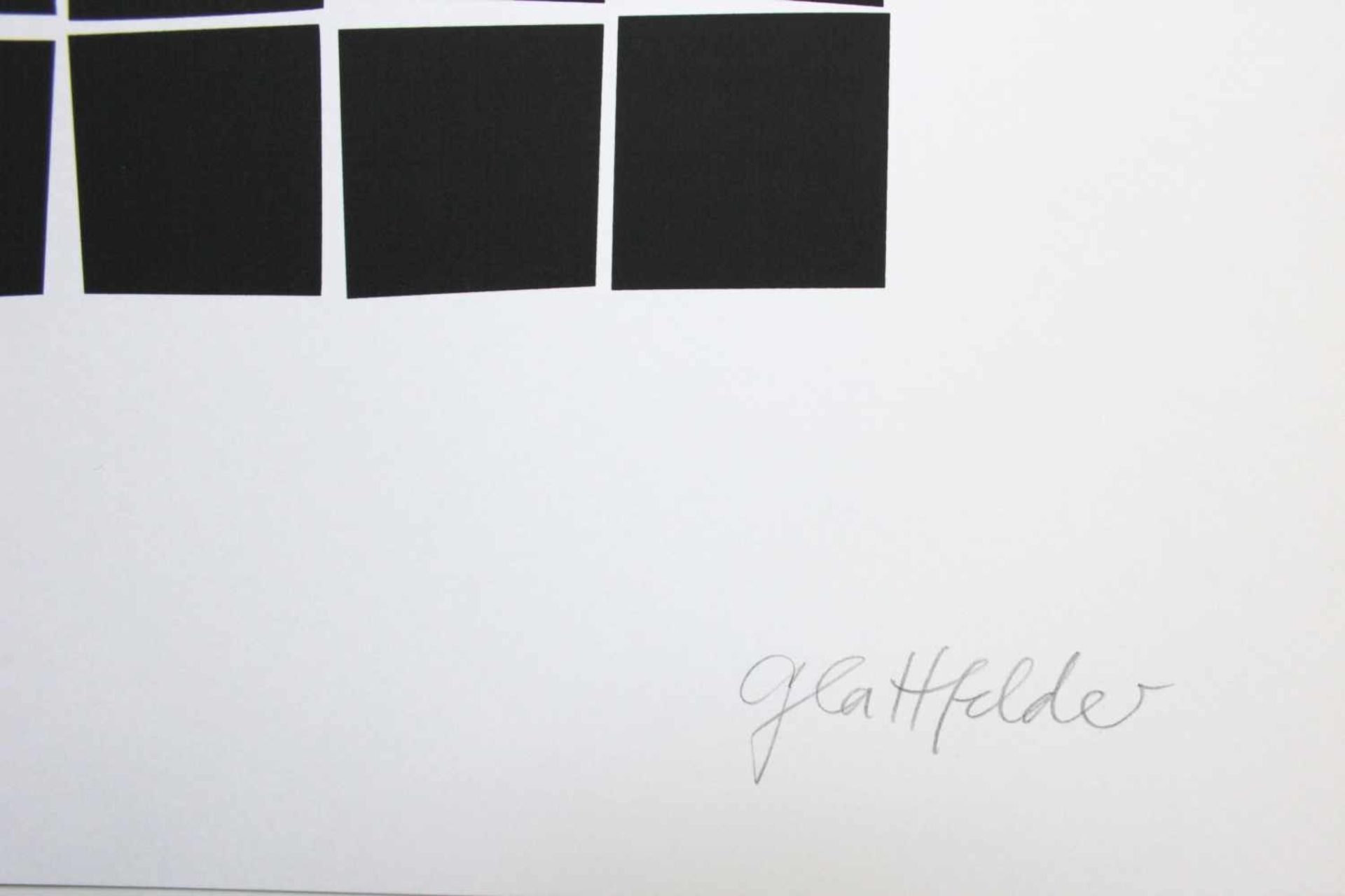 Glattfelder Hans Jörg geb. 1939Ohne Titel2015Siebdruck, aus: "Homage to the black square", Ed. 26/ - Bild 2 aus 3