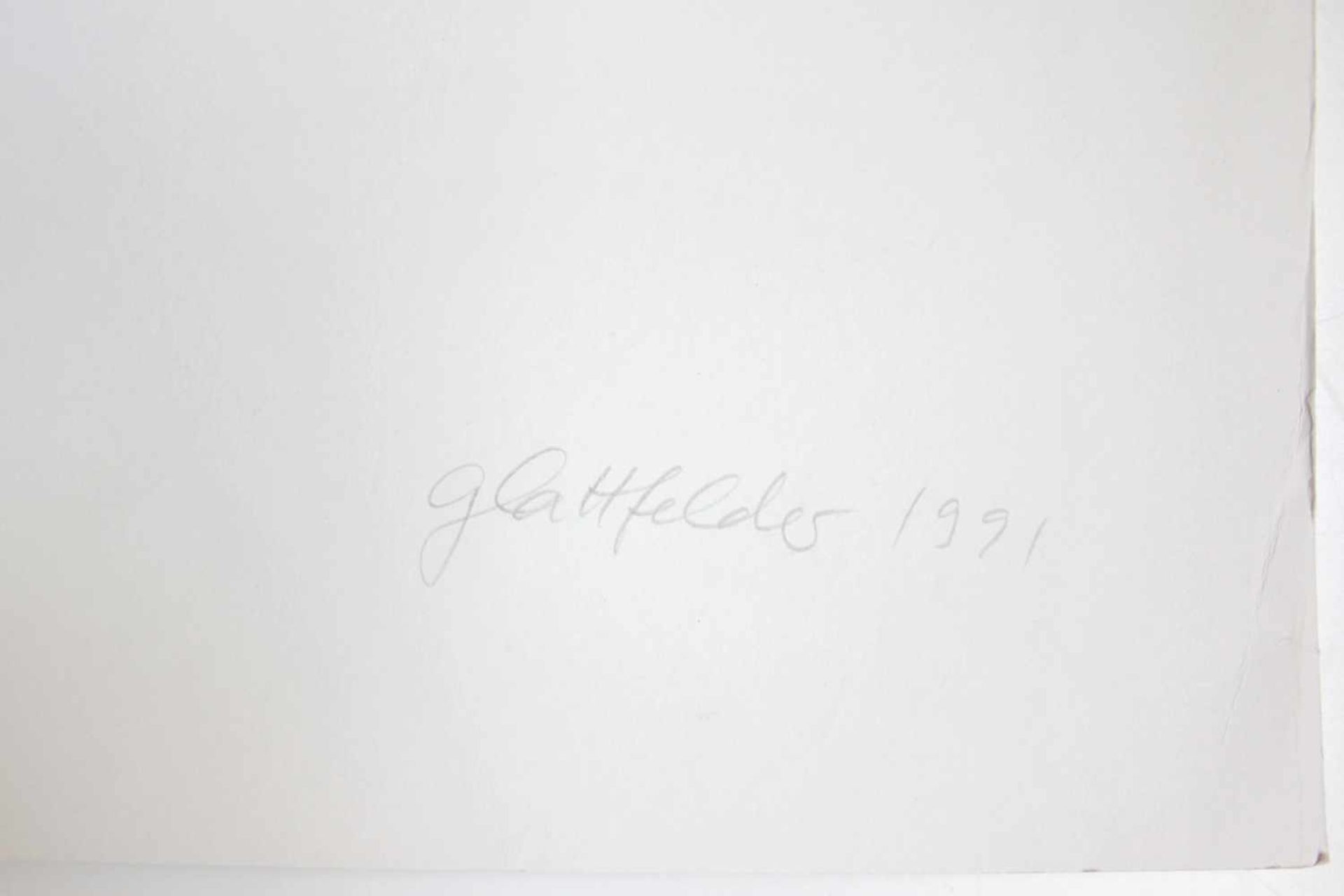 Glattfelder Hans Jörg geb. 1939Ohne Titel1991Siebdruck auf Papier, Ed. 10083,5 x 59,5 cm - Bild 2 aus 2