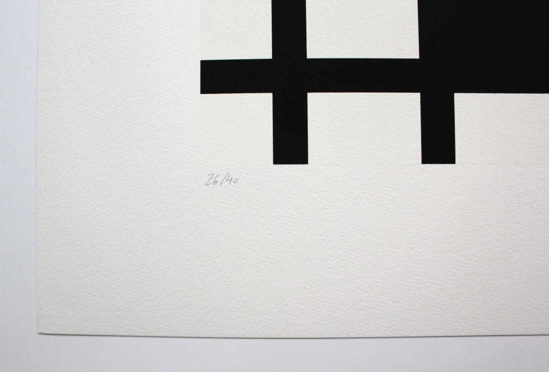 Stocker Esthergeb. 1974Ohne Titel2015Siebdruck, aus: "Homage to the black square", Ed. 26/4050 x - Bild 3 aus 3