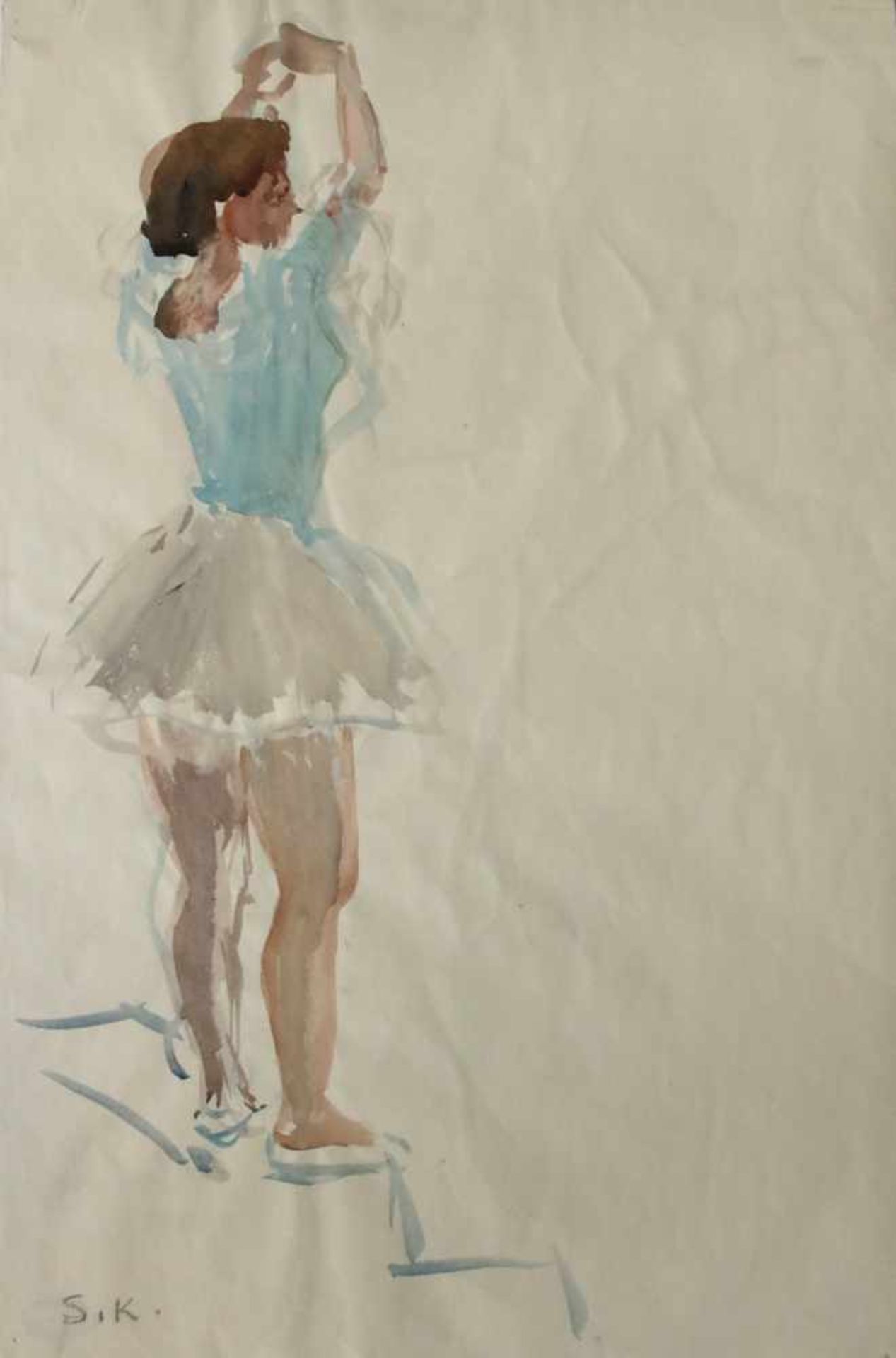 Koller Silvia1889-1963Ballettöse 511956Aquarell auf Papier, handsigniert und Nachlassstempel