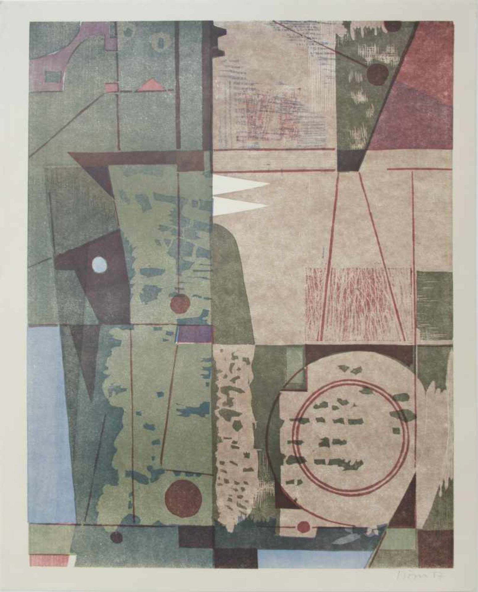 Plöser KurtOhne Titel1957Siebdruck, handsigniert50 x 39 cm
