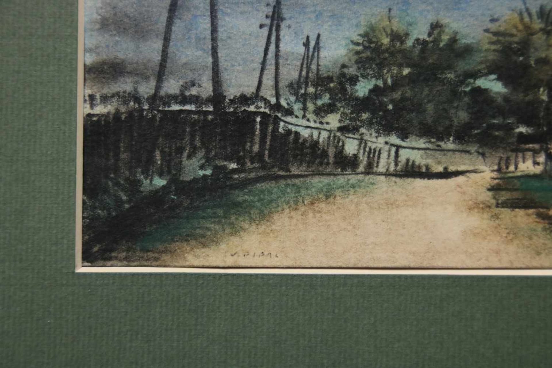 Pipal Victor1887-1971Skizze zu "Ende der Gasse" (Krems)Aquarell auf Papier, handsigniert21,5 x 15 - Bild 2 aus 3