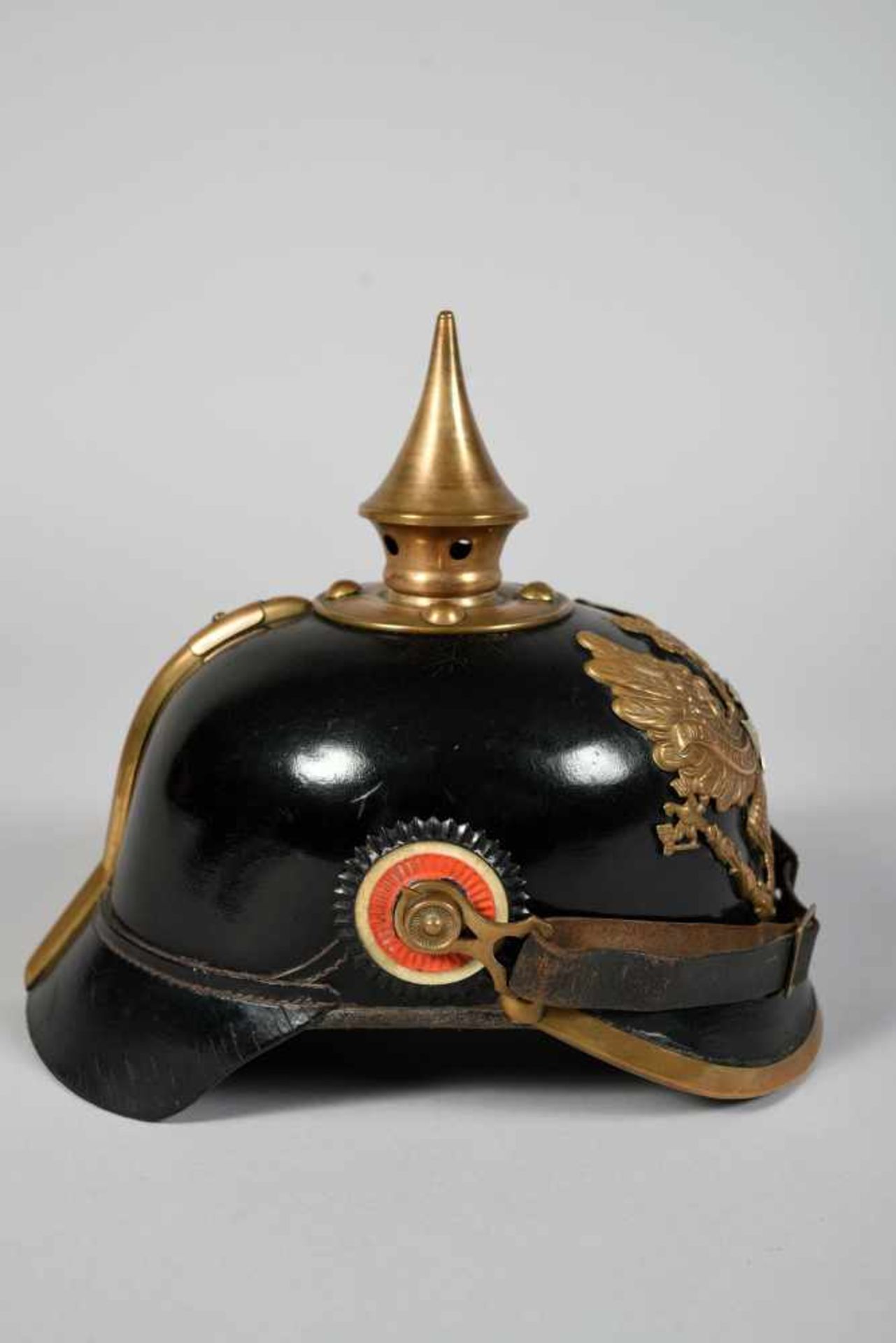 Casque à pointe troupe de réserve mod 95.Très belle bombe dans son vernis d’origine, rare et bonne - Bild 3 aus 7