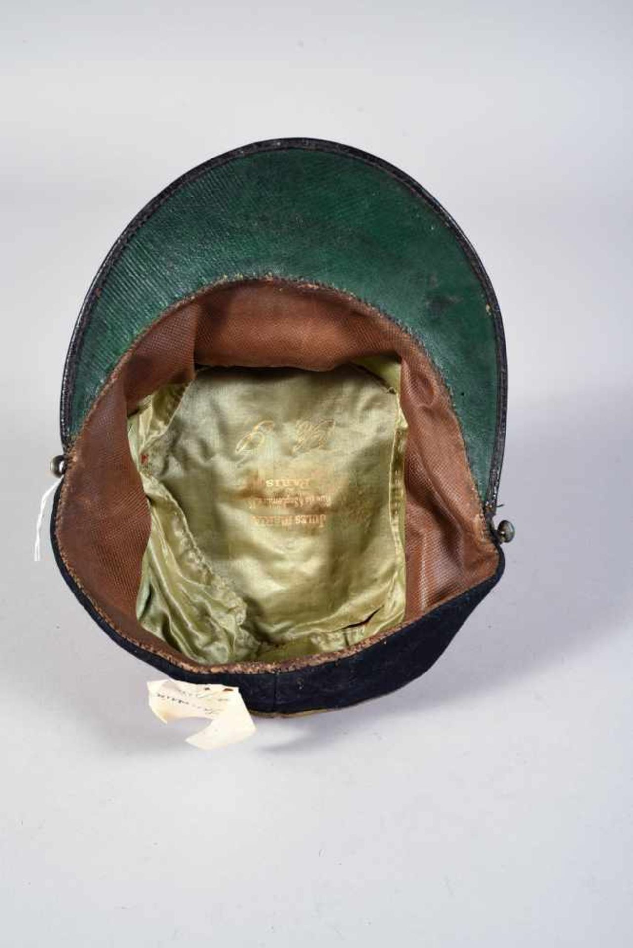 Képi de capitaine du 46e régiment d’infanterie (Paris, Fontainebleau) en drap garance à bandeau - Bild 4 aus 5