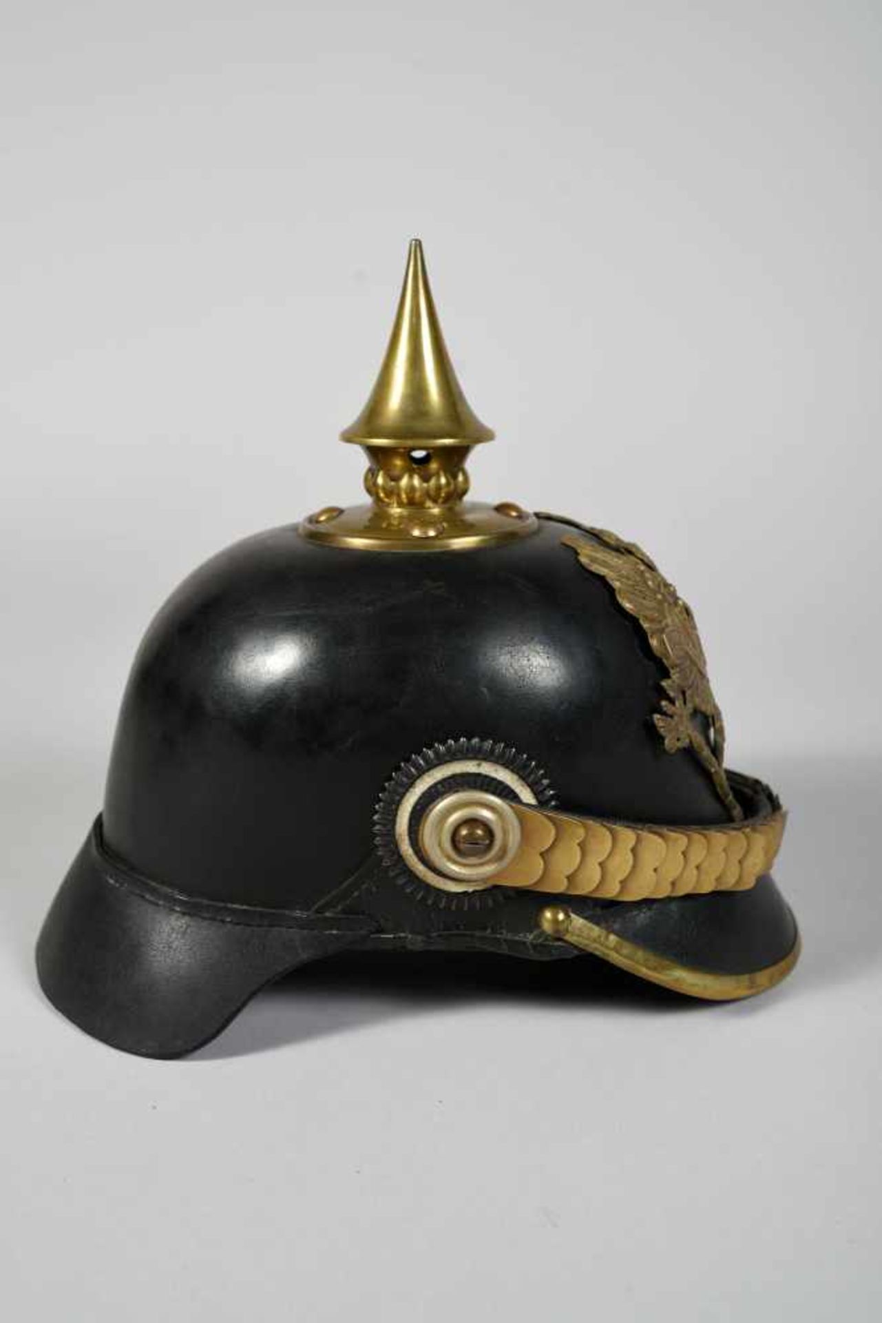 Prusse. Casque à pointe mod 1867, très belle bombe,bonne plaque et pointe au modèle, bons écrous - Bild 3 aus 4