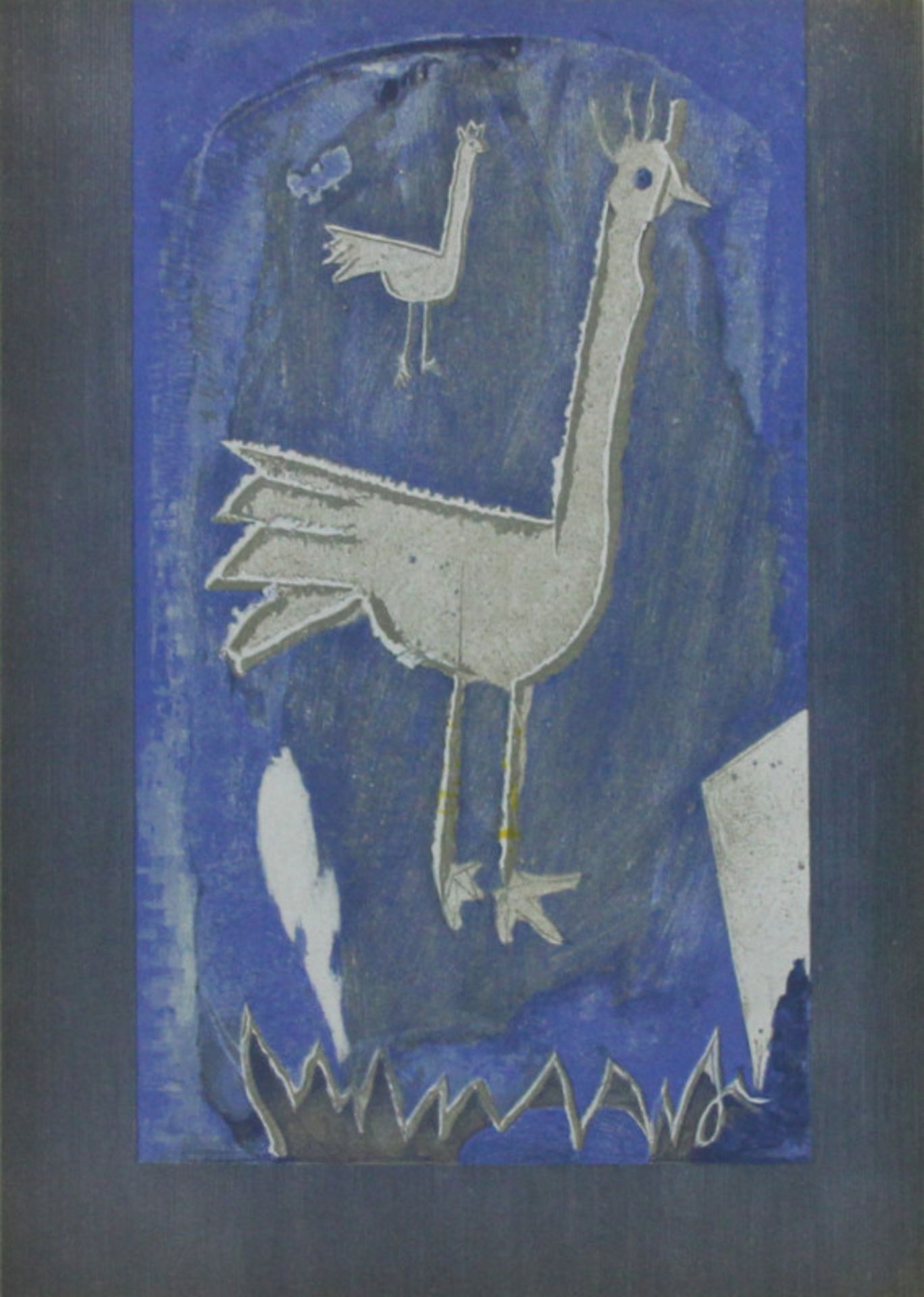 Georges Braque (1882 - 1963) - Farblithographie auf Papier, "Deux Paons (zwei Pfauen)",