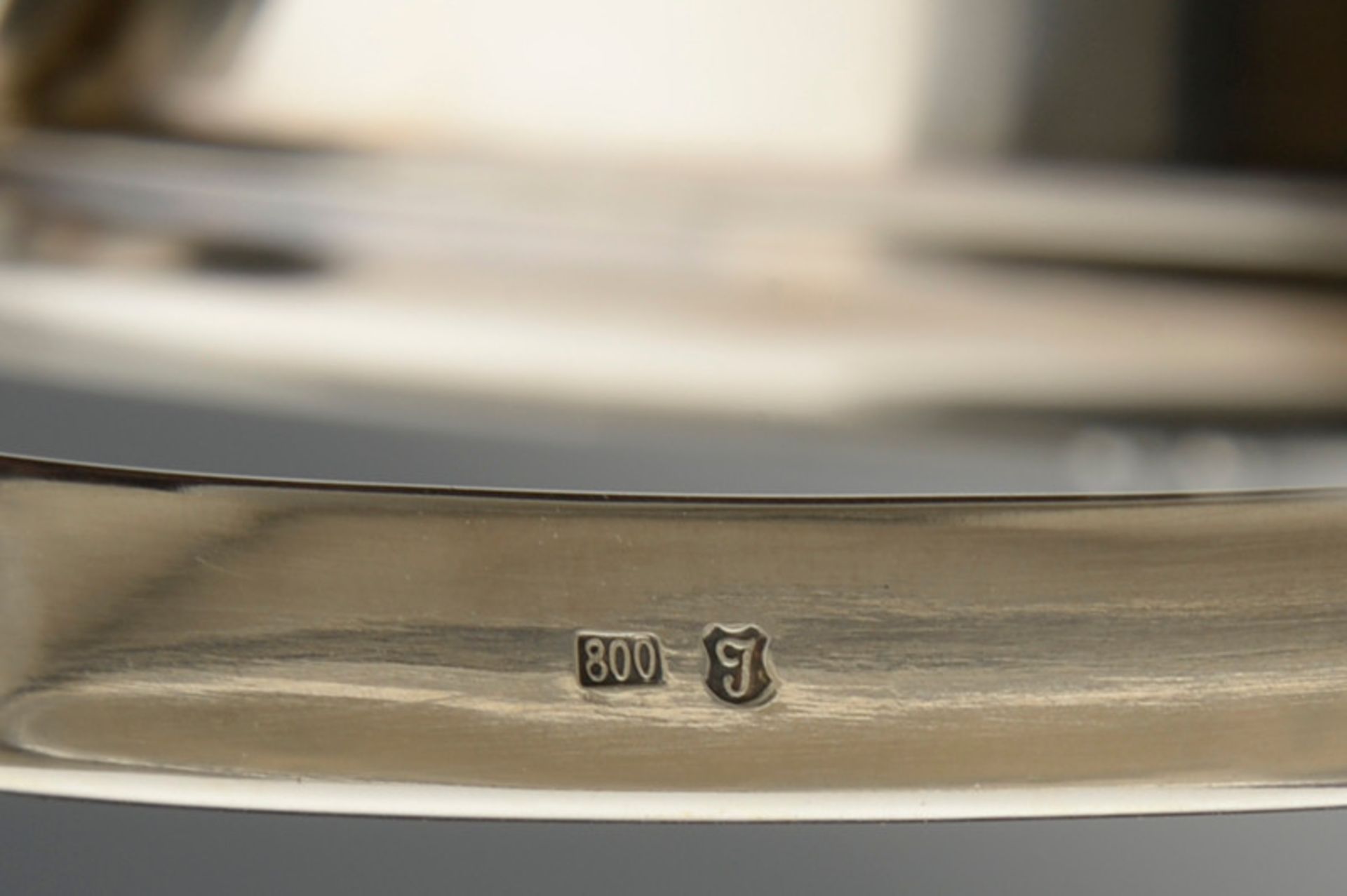 Eiseimer aus 800er Silber der Manufaktur Jezler, 20. Jahrhundert, Gewicht ca.: 248gr.im Boden - Bild 2 aus 2