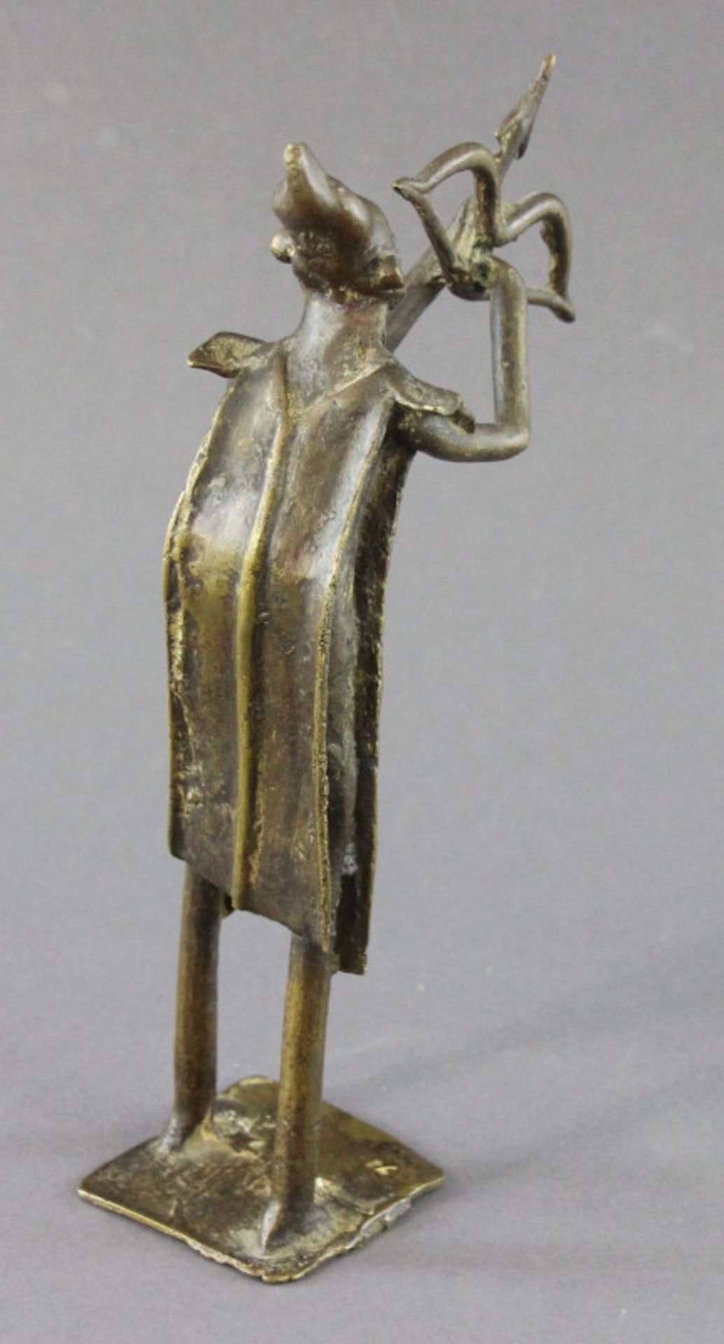 Bronze, "Bogenschütze", Afrika, 1. H. 20. Jhd.Höhe: 21cm - Bild 3 aus 3