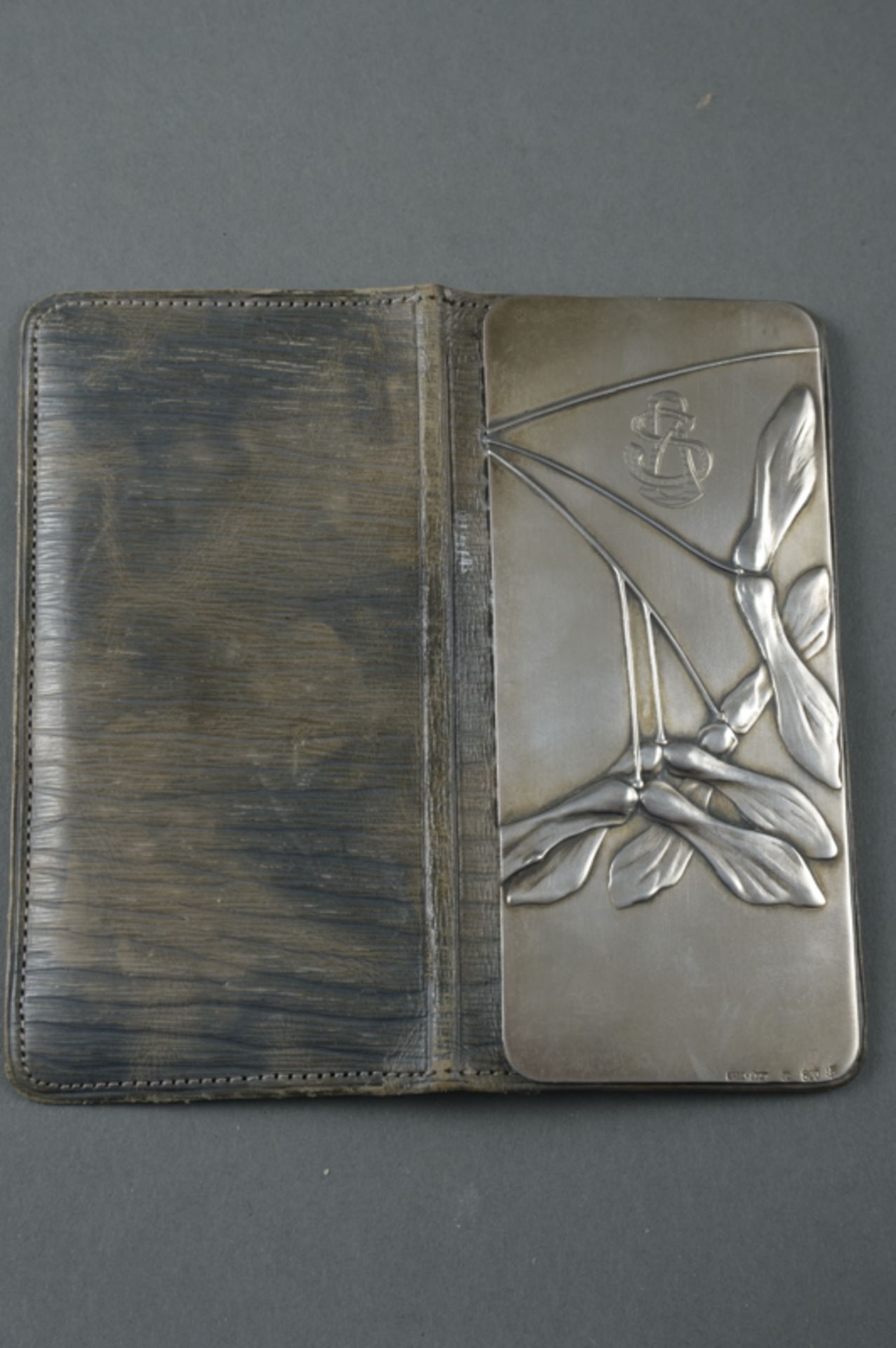 Jugendstil Etui und Kamm mit 800er Silber Montierung der Silberschmiede Forster & Graf, Schwäbisch - Bild 3 aus 3