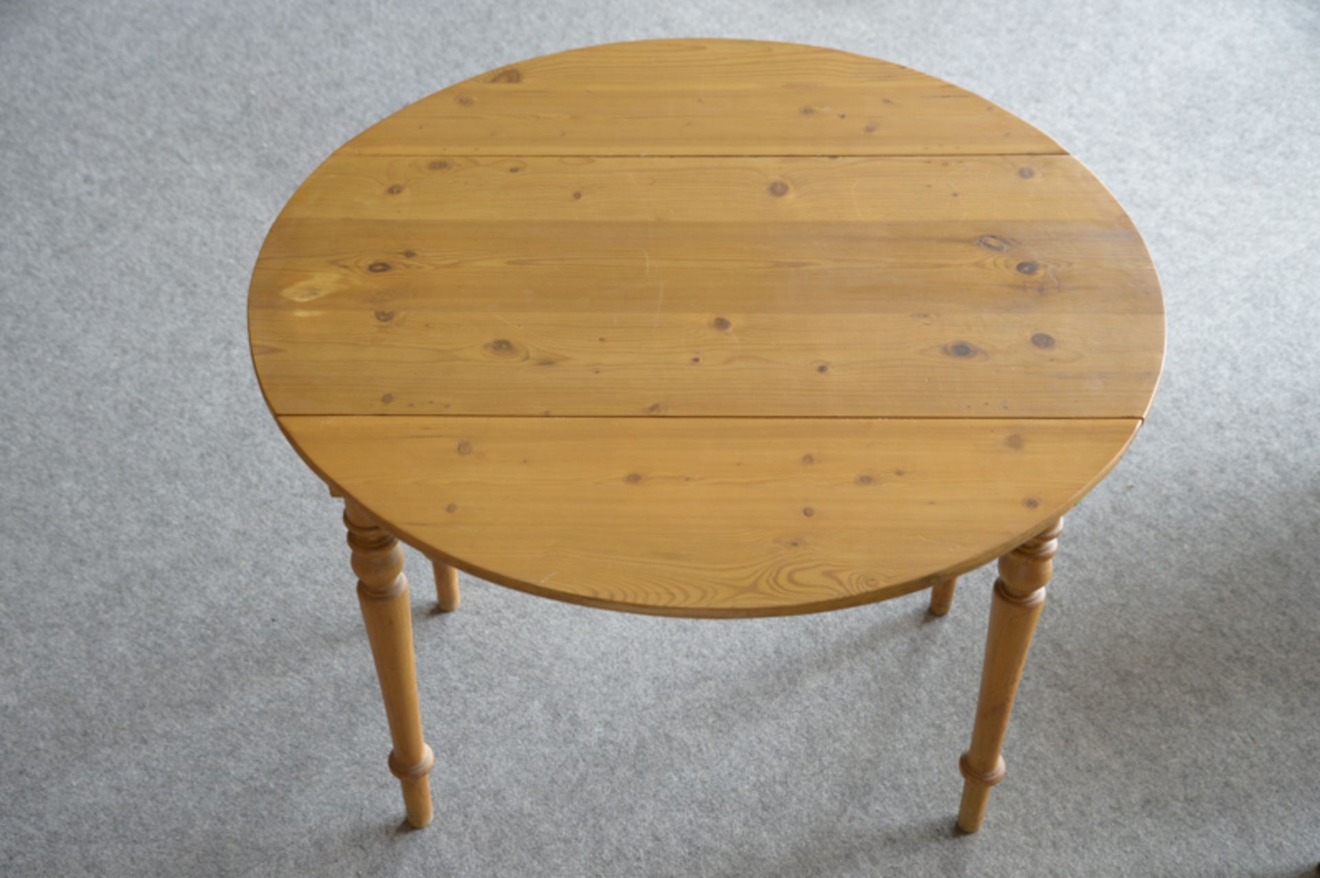 Abklappbarer Tisch aus Kiefer, Schweden, um 18802 abklappbare Seiten, guter Erhaltungszustand, Höhe: - Bild 2 aus 2