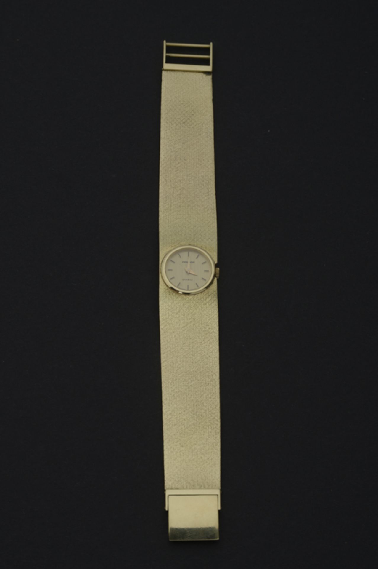 Damenarmbanduhr aus 585er Gelbgold der Manufaktur Condor, 20. Jhd., Gesamtgewicht ca.: 49,4gr.