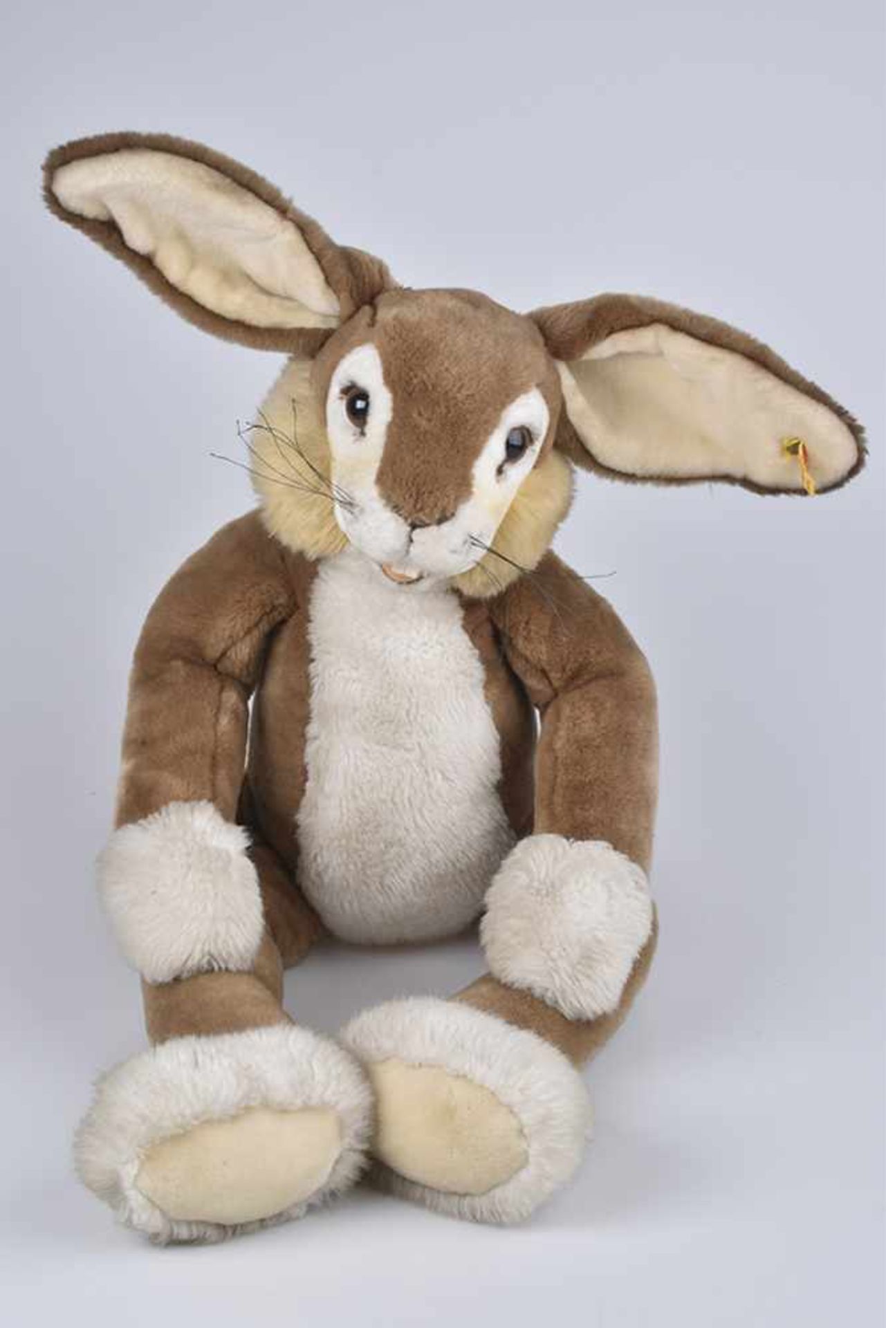 Großer STEIFF Hase Lulac, KF, Nr. 6282/75, 75 cm, Schlenkerglieder, Z 1-2