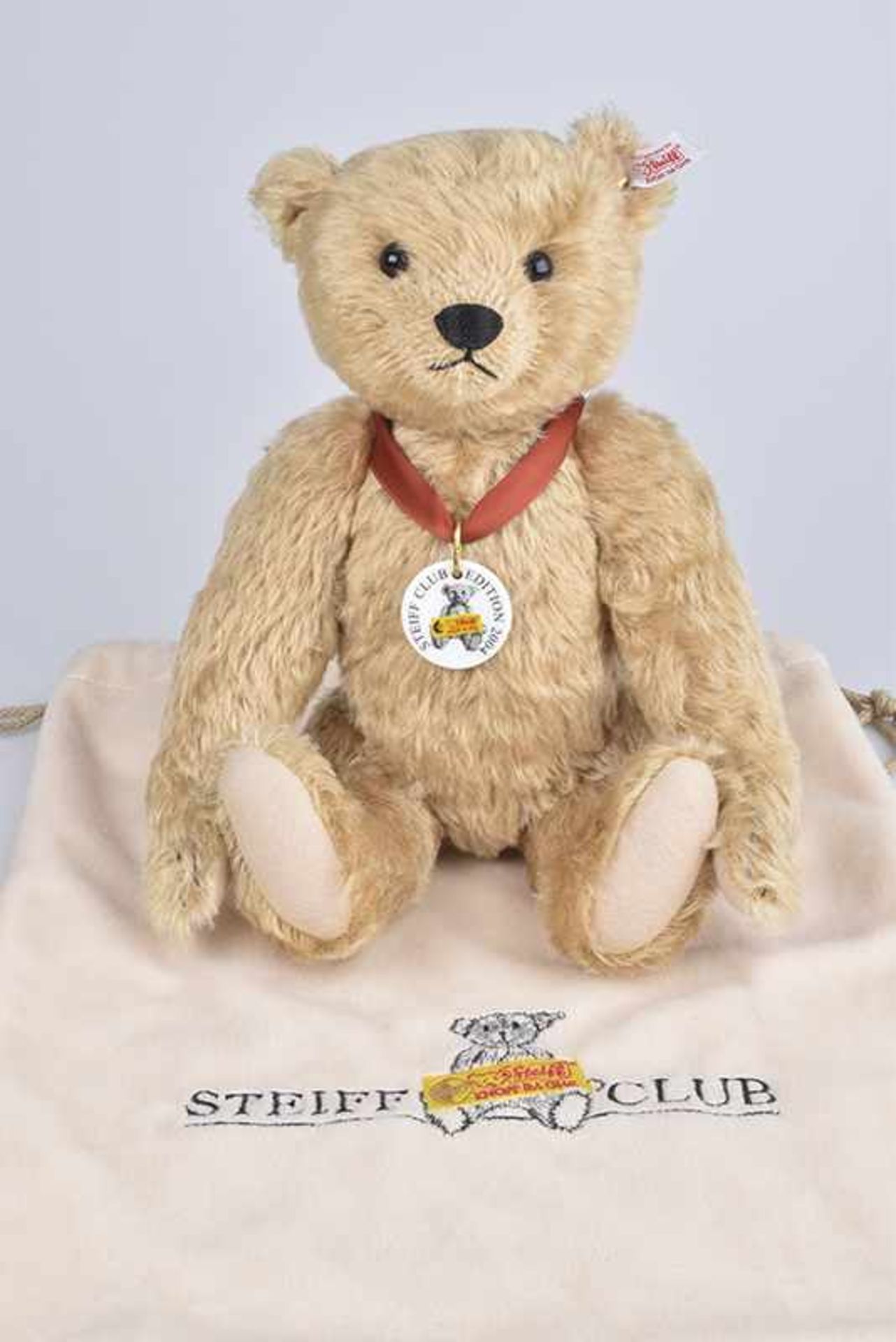 STEIFF Teddybär "Franz", limitierte Auflage, mit Zertifikat, KF, Porzellanmarke, Nr. 420405, Mohair,