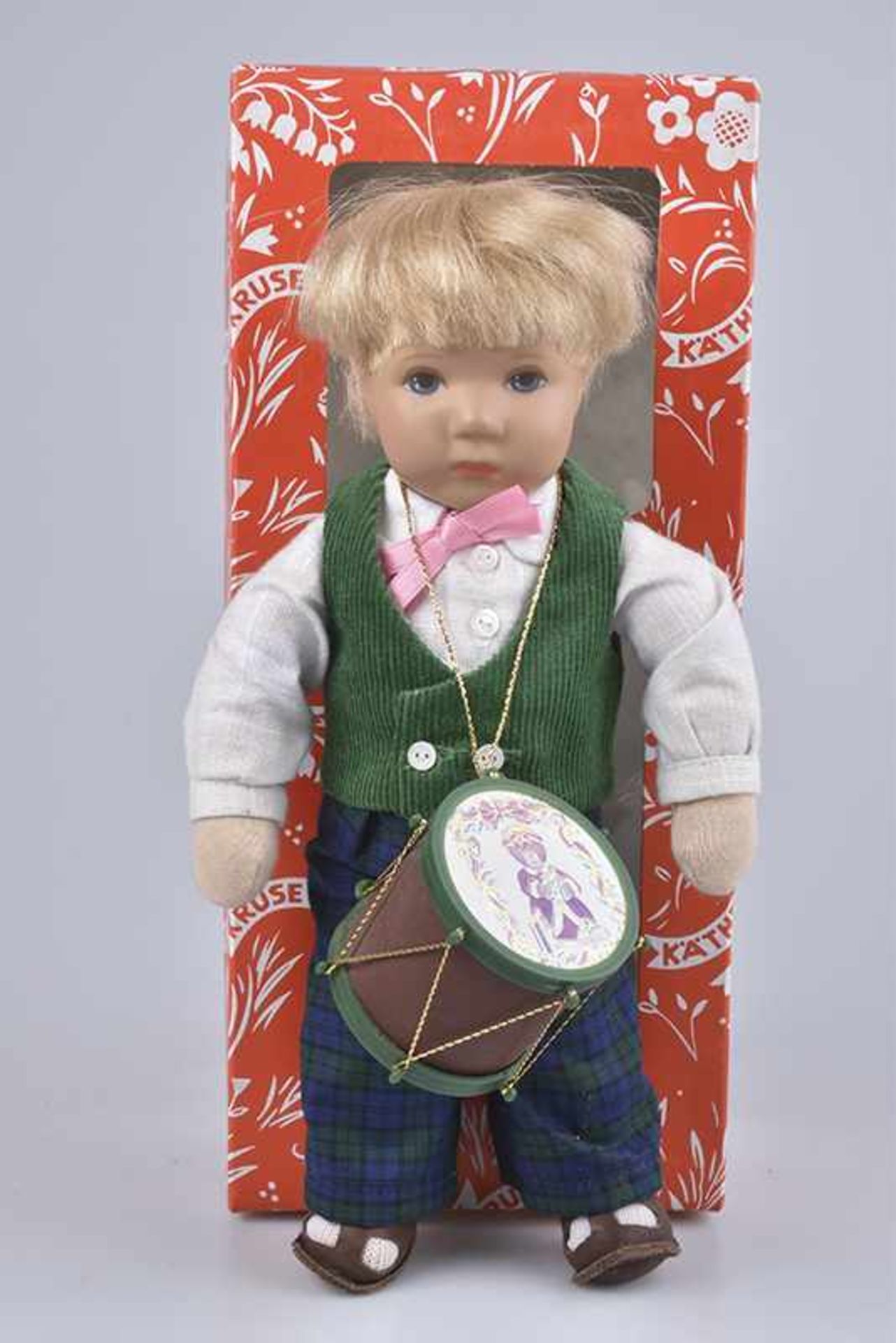 KÄTHE KRUSE Puppe Däumlinchen "David", Typ 25 H, Kunststoffkopf, gemaltes Gesicht, Trikotkörper