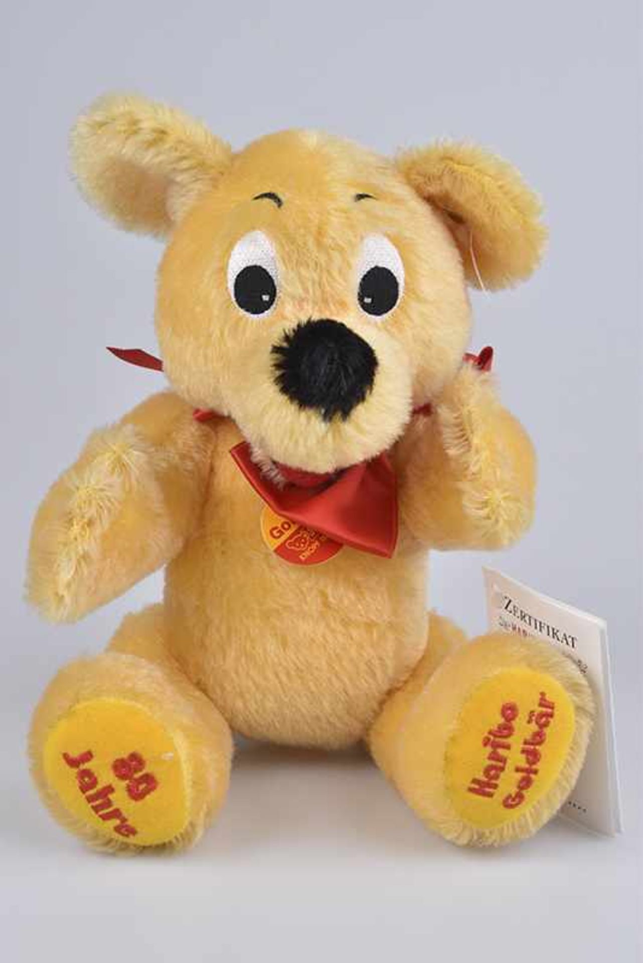 STEIFF Haribo Goldbär, limitierte Auflage 949/ 5000 Exemplaren, mit Zertifikat, KFS, Nr. 354151,