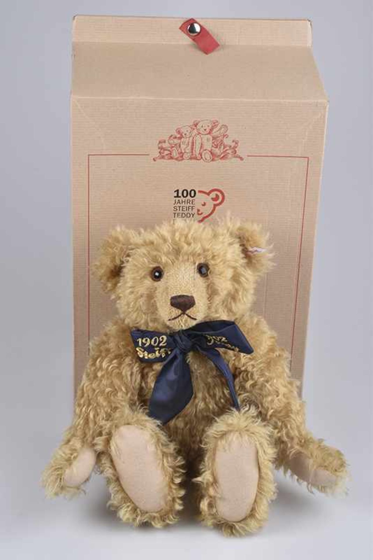 STEIFF Jubiläums-Teddybär, KF, Nr. 670985, zum 100. Geburtstag des Teddybären 2002, limitierte