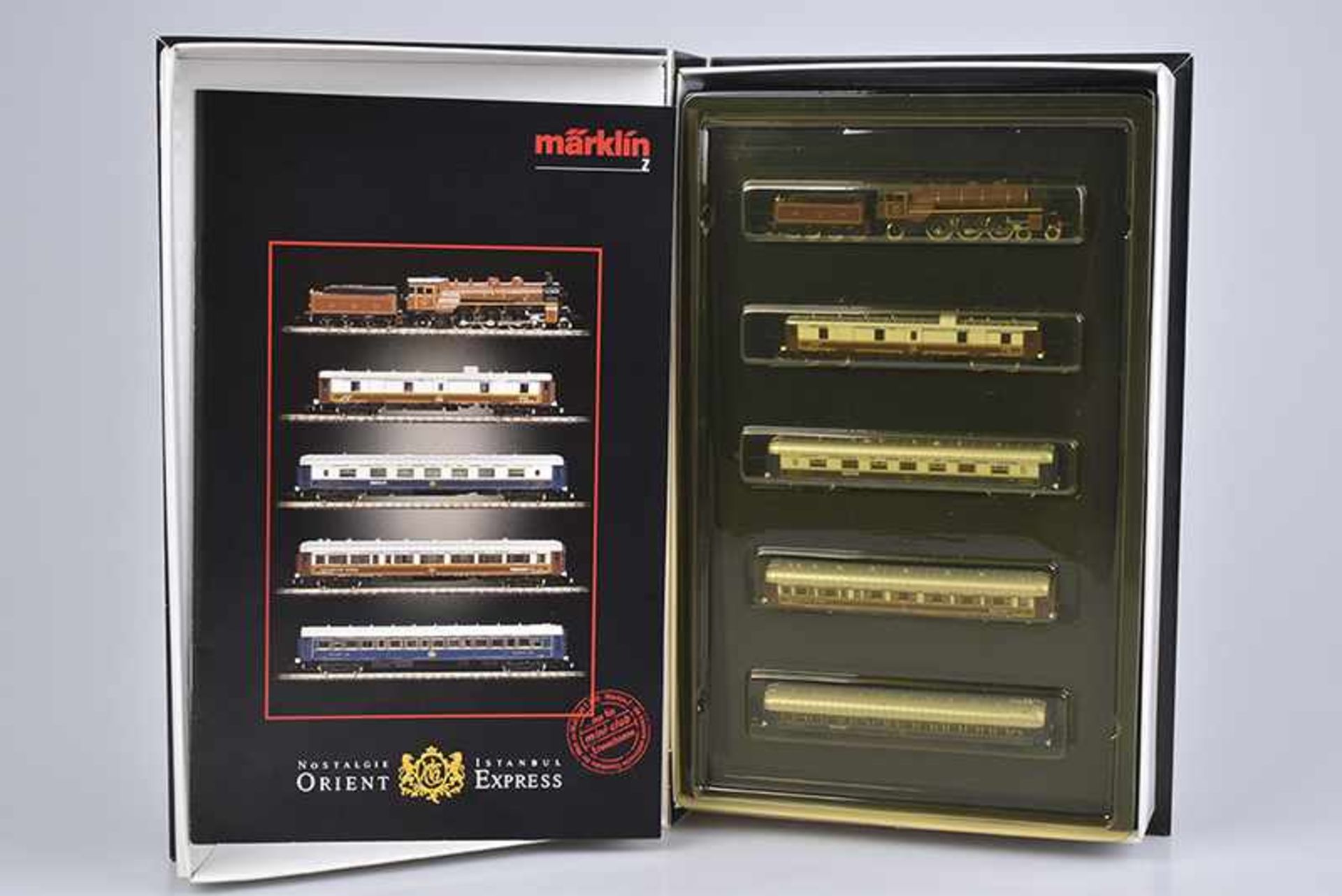 MÄRKLIN mini-club Zugset 8108, Spur Z, 'Orient Express', Dampflok, Kohletender, 4x Personenwagen